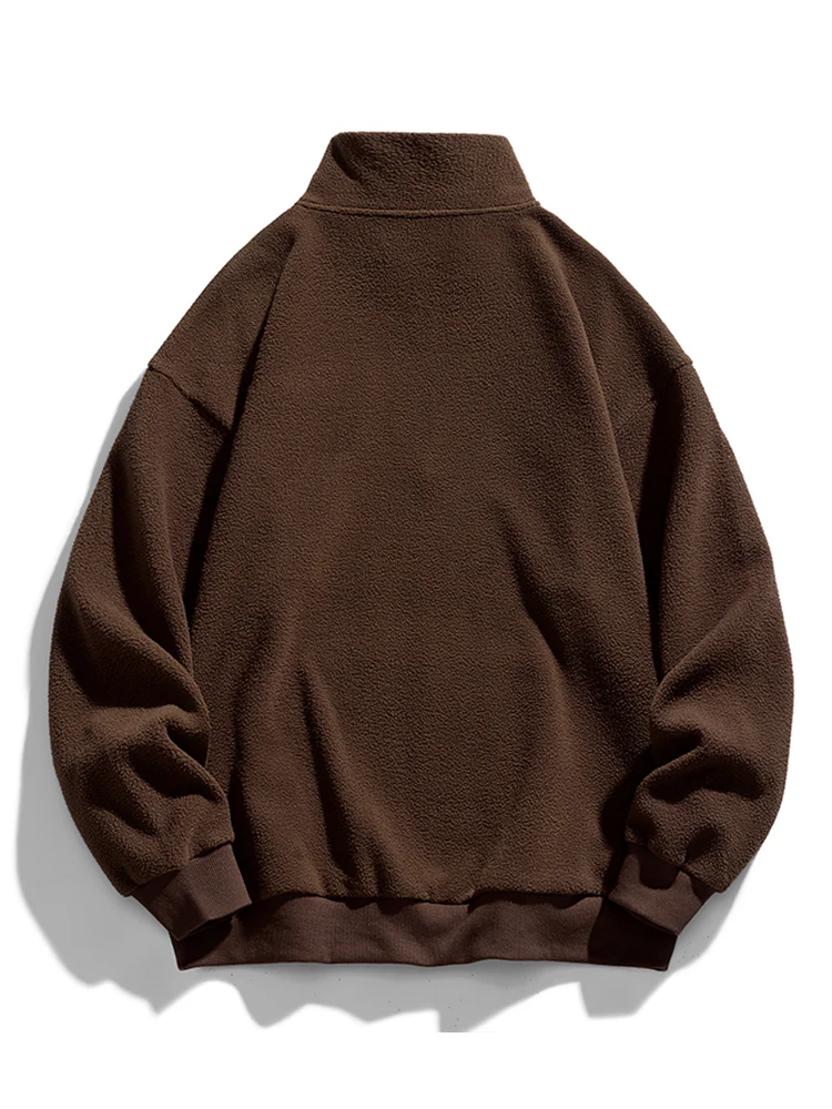 Relax Teddy Halbzip Sweatshirt - Image 2