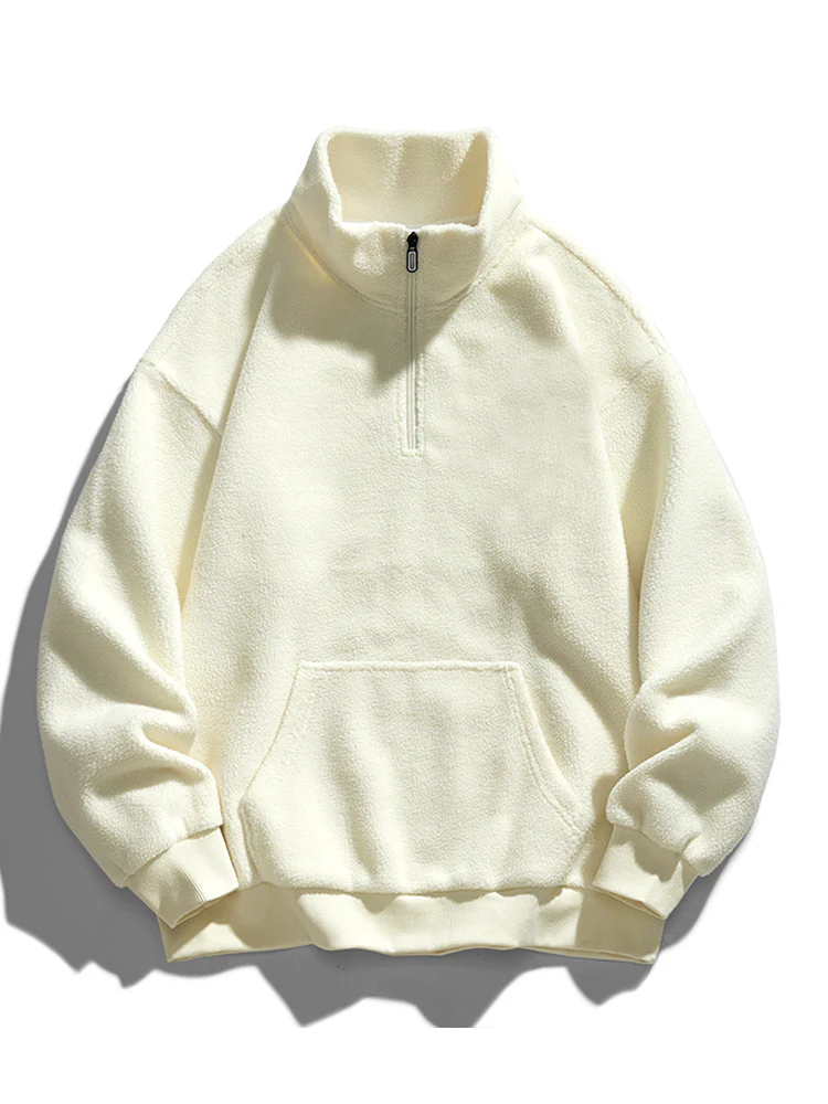 Relax Teddy Halbzip Sweatshirt - Image 3