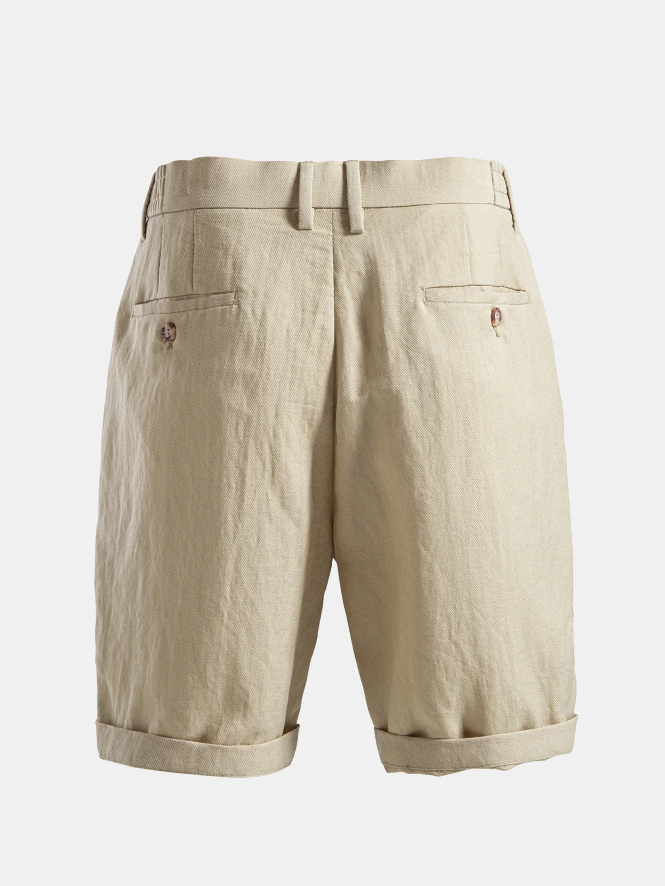 Relaxed Pleated Tailored Shorts - Image 2