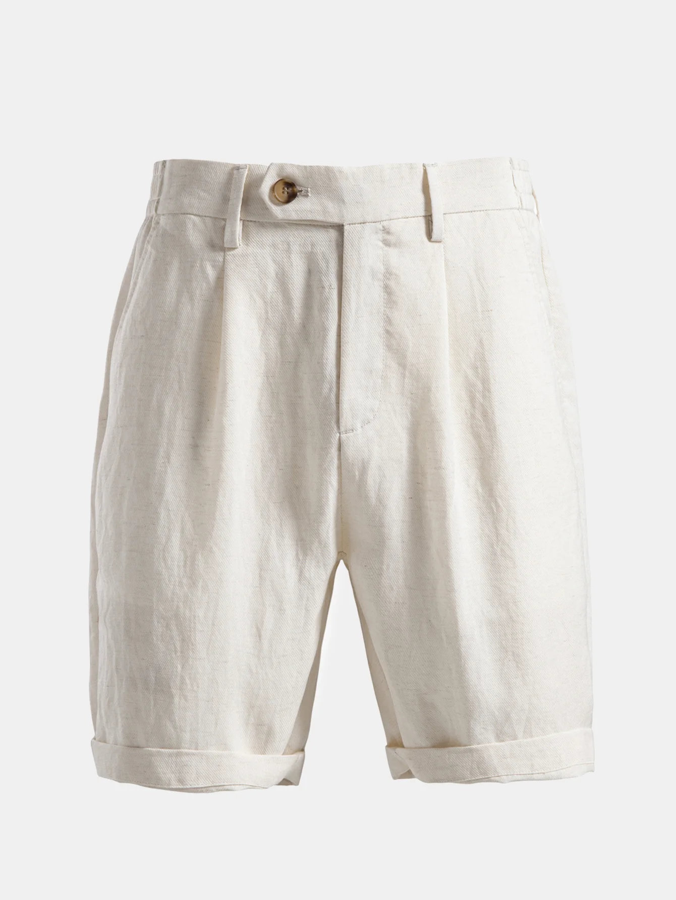 Relaxed Pleated Tailored Shorts - Image 3