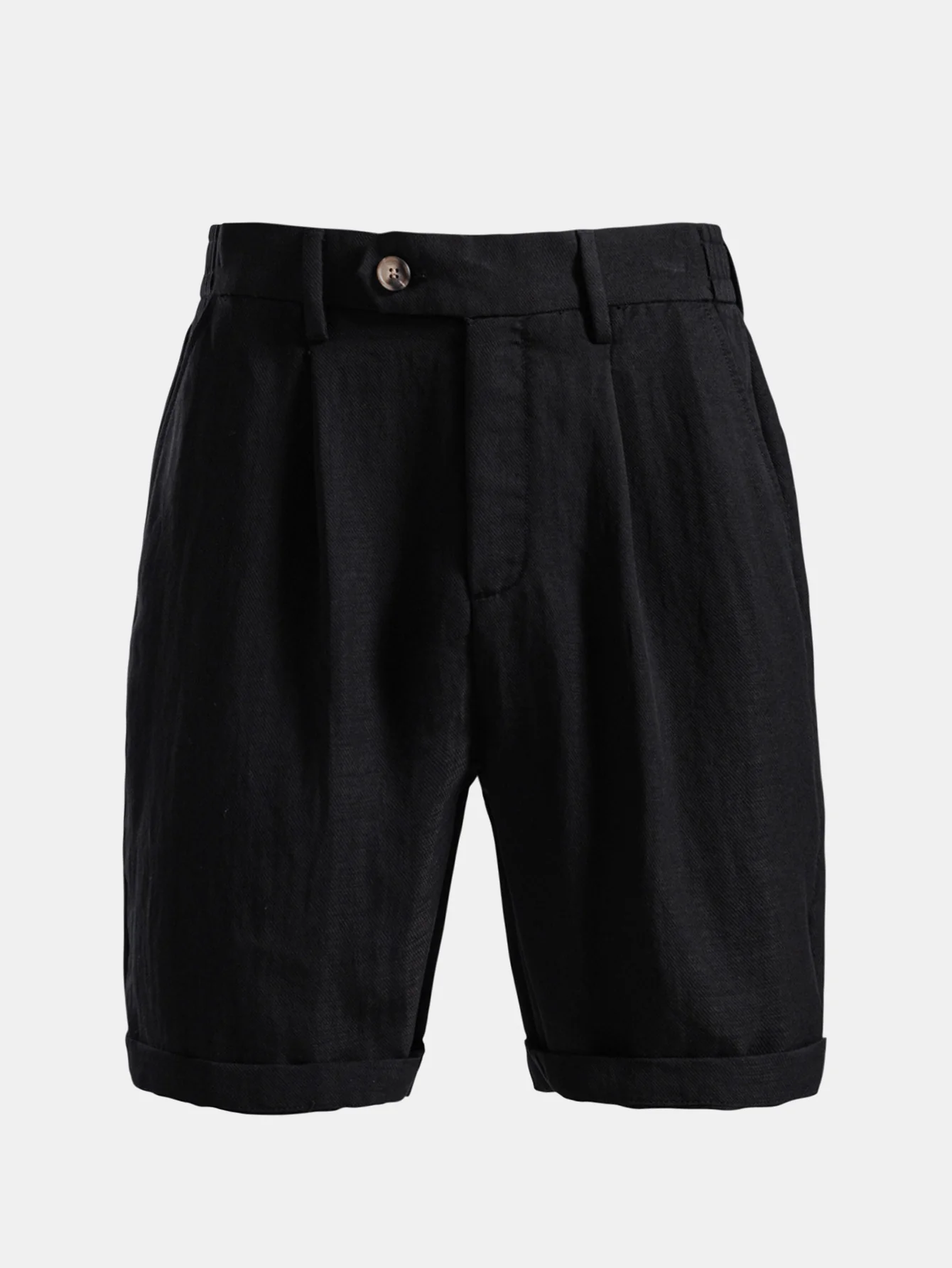 Relaxed Pleated Tailored Shorts - Image 5