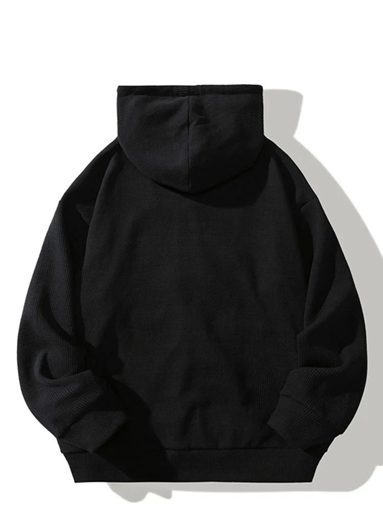 Entspannte Waffel-Zip-Hoodie - Image 6