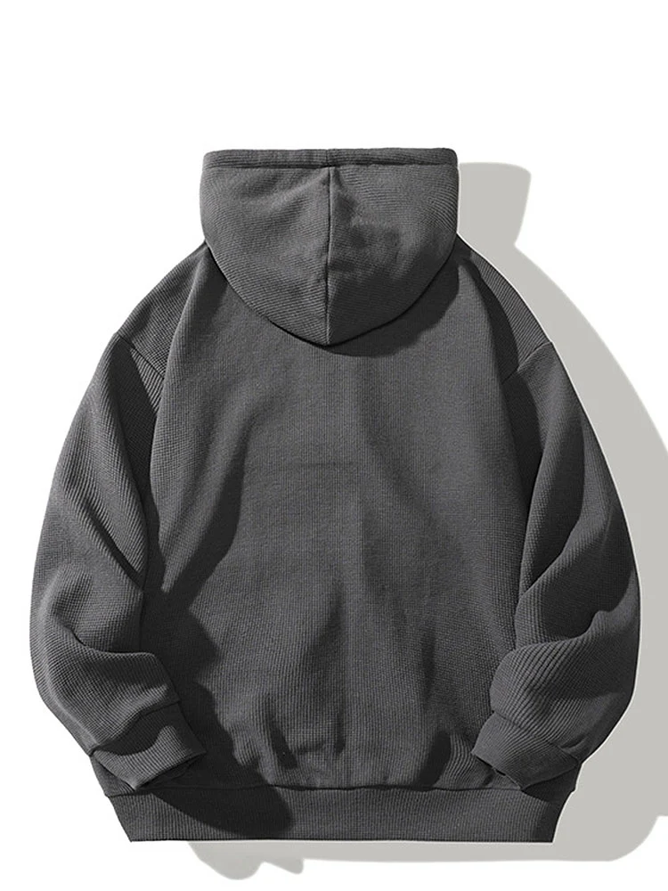 Entspannte Waffel-Zip-Hoodie - Image 8