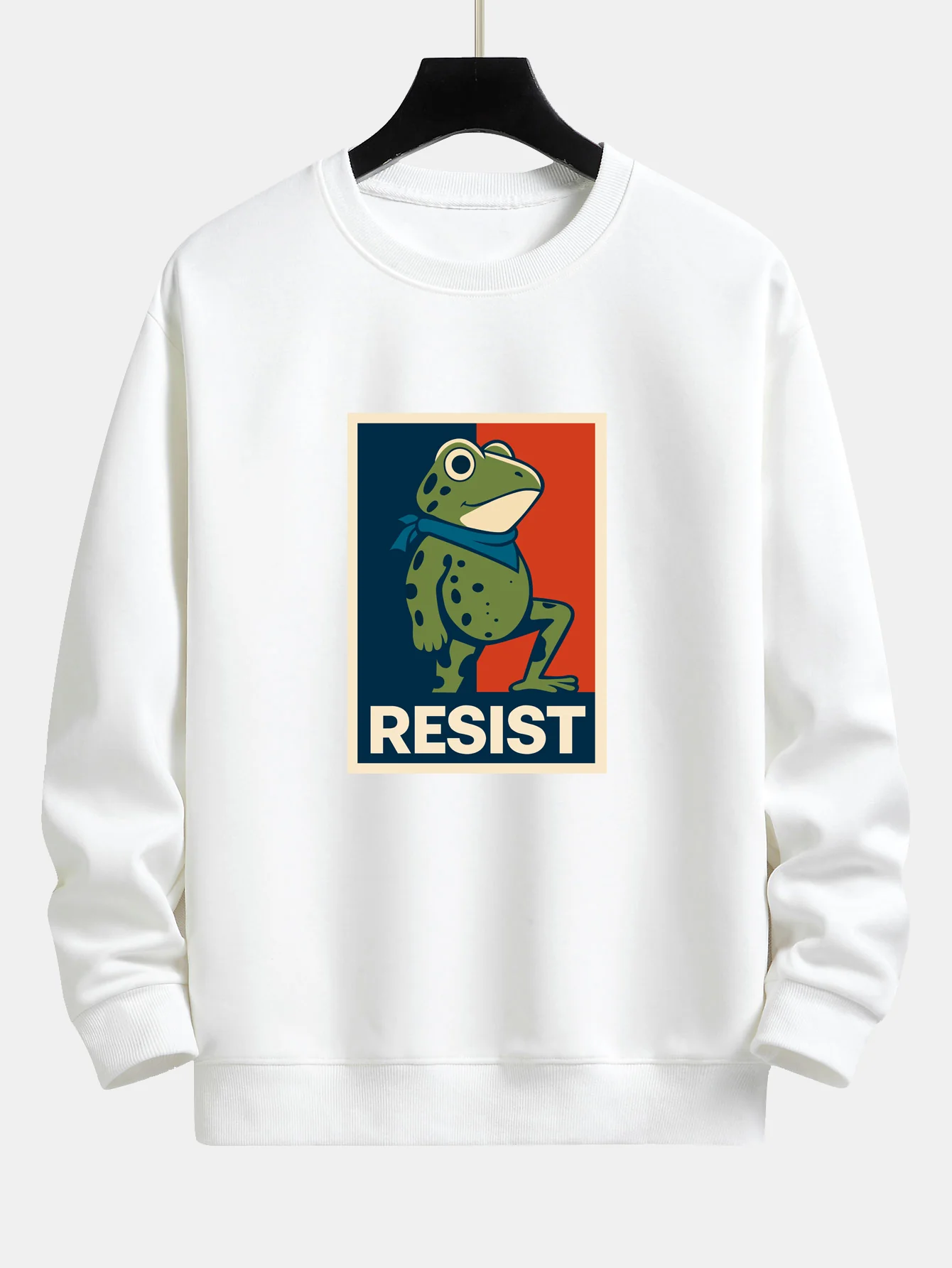 Resist Froschdruck Locker sitzendes Sweatshirt - Image 3