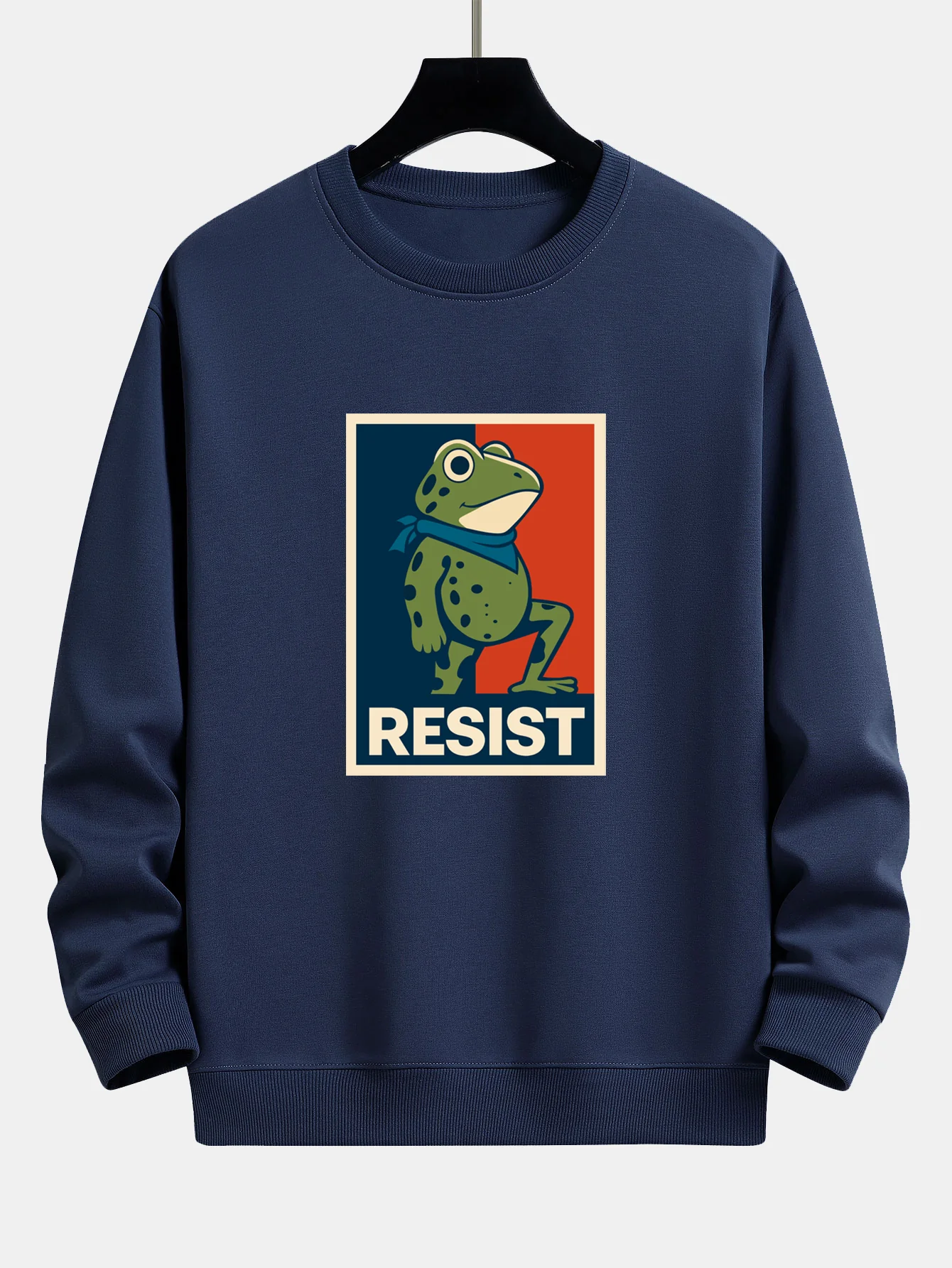 Resist Froschdruck Locker sitzendes Sweatshirt - Image 6