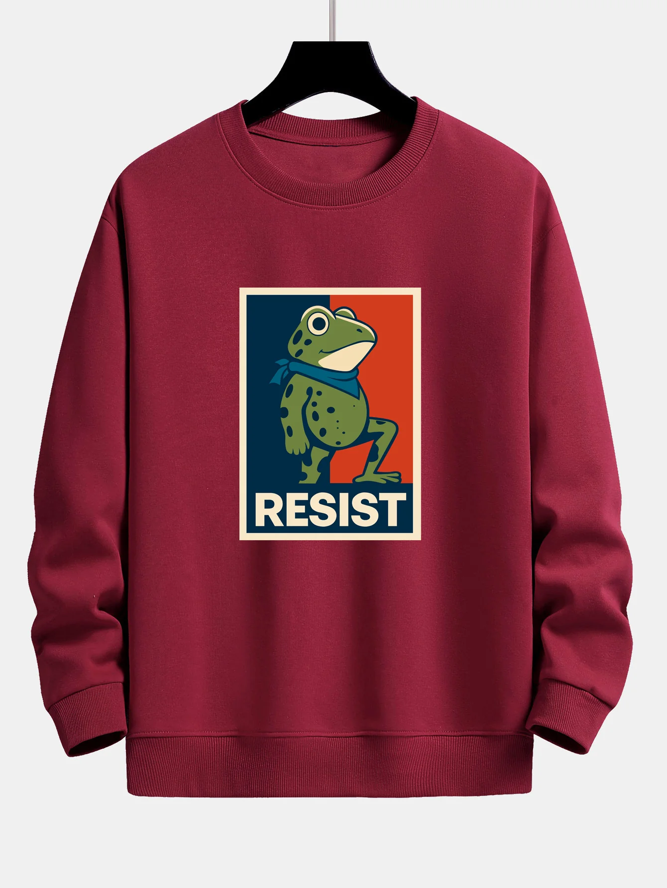 Resist Froschdruck Locker sitzendes Sweatshirt - Image 7