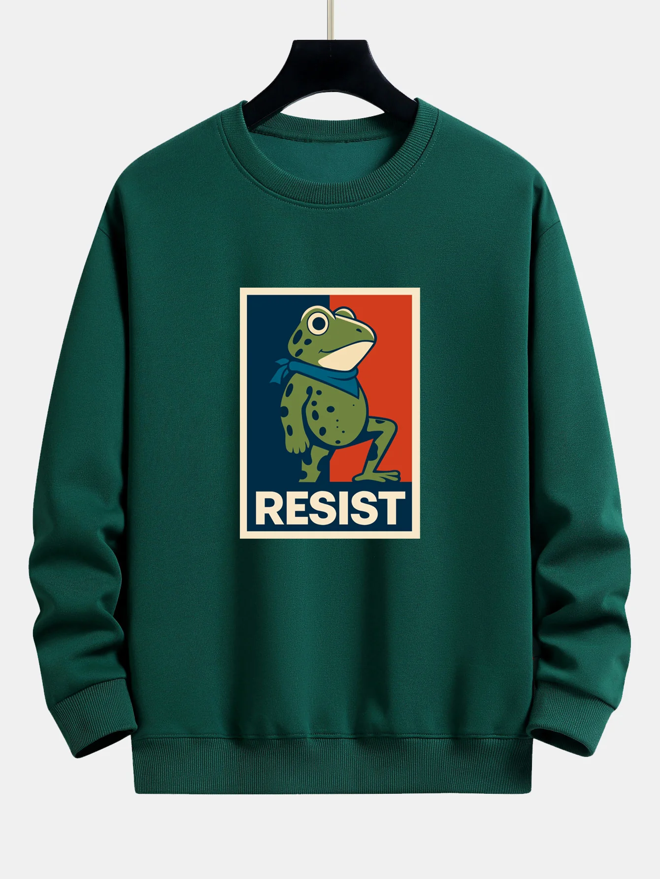 Resist Froschdruck Locker sitzendes Sweatshirt - Image 9
