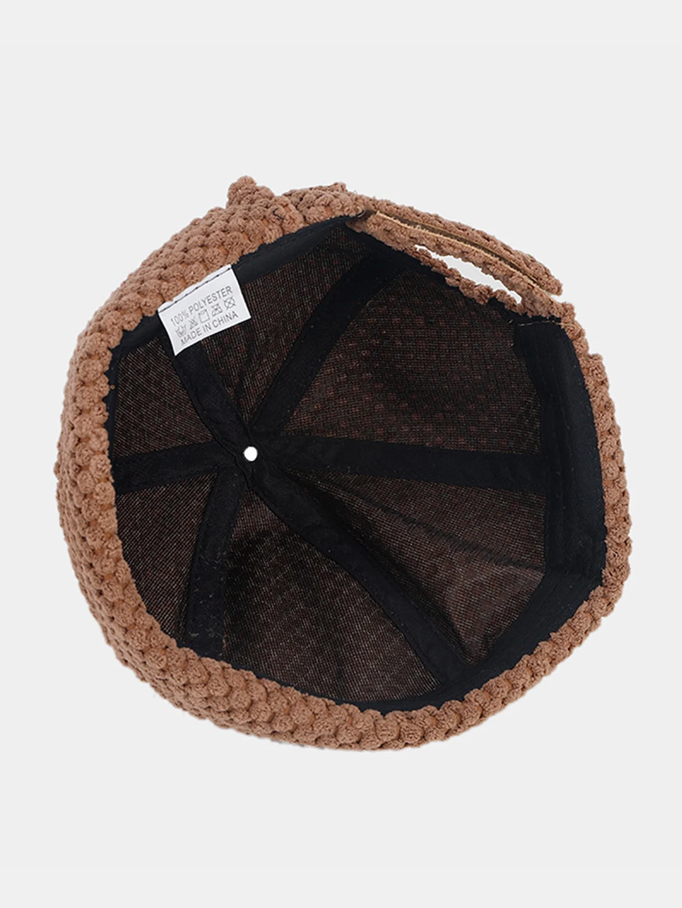 Retro Corduroy Einfarbige Beanie-Mütze - Image 3