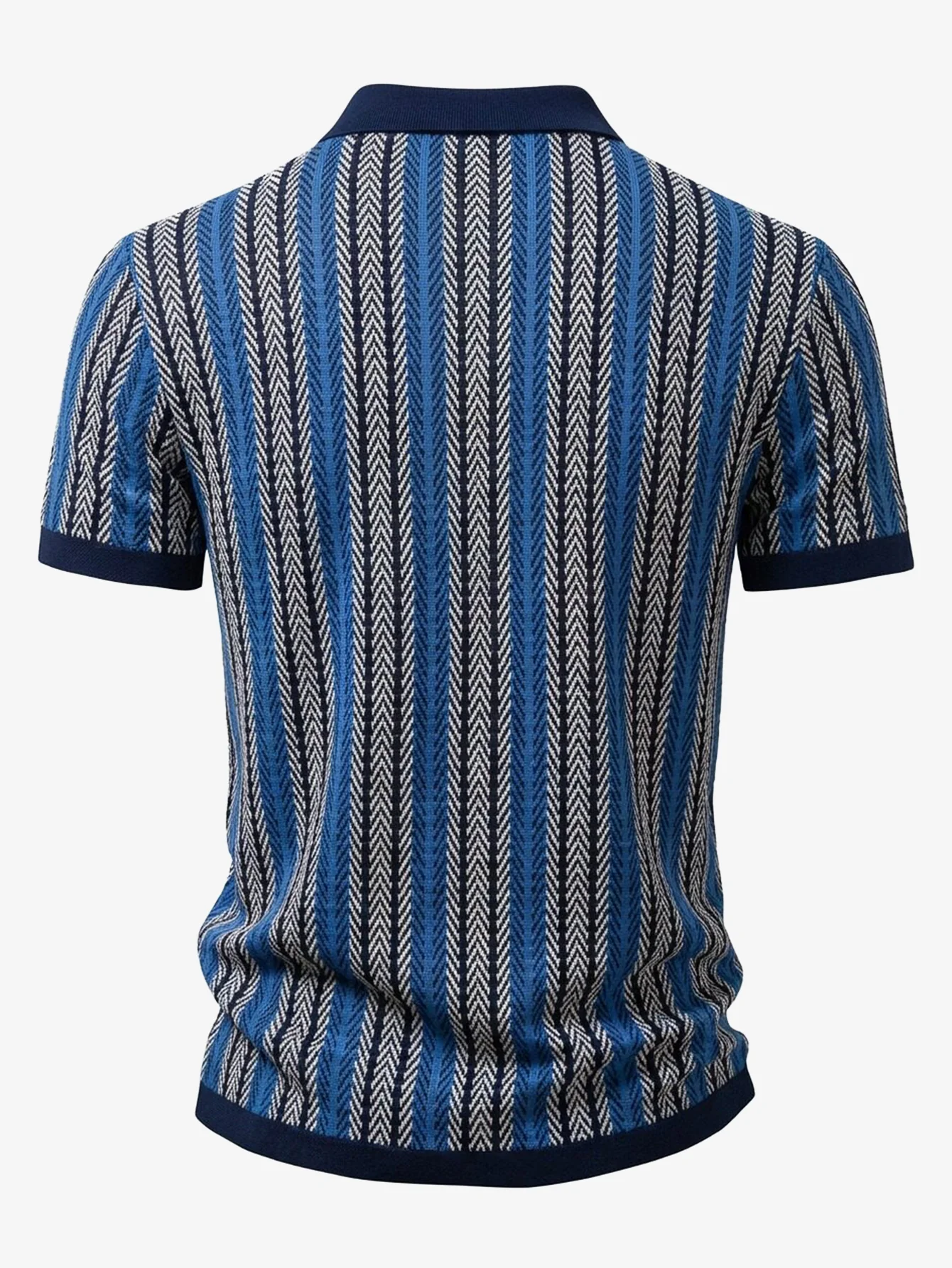 Retro Geometric Knit Shirt - Image 2