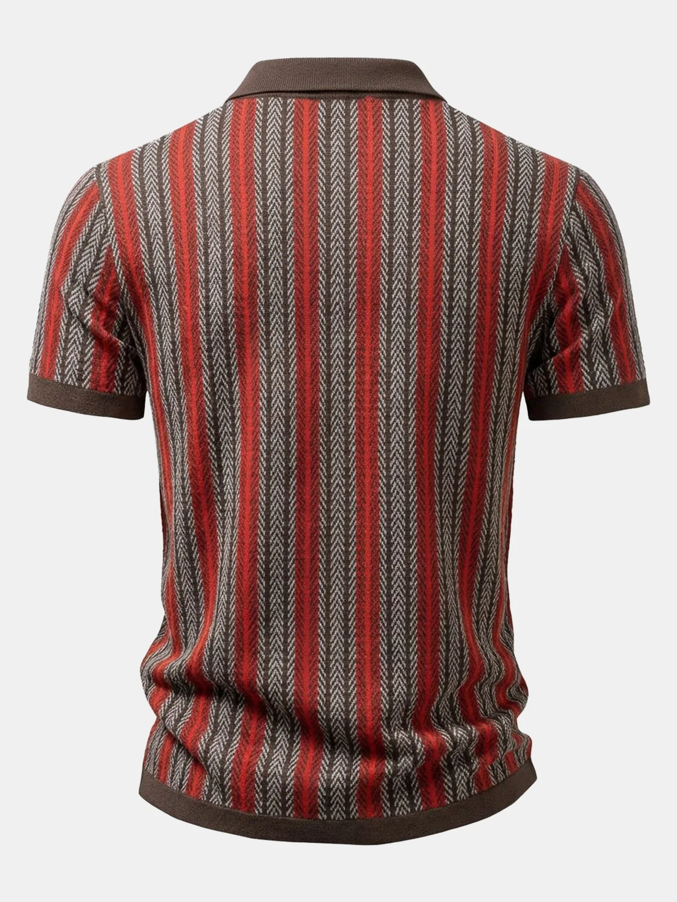 Retro Geometric Knit Shirt - Image 4