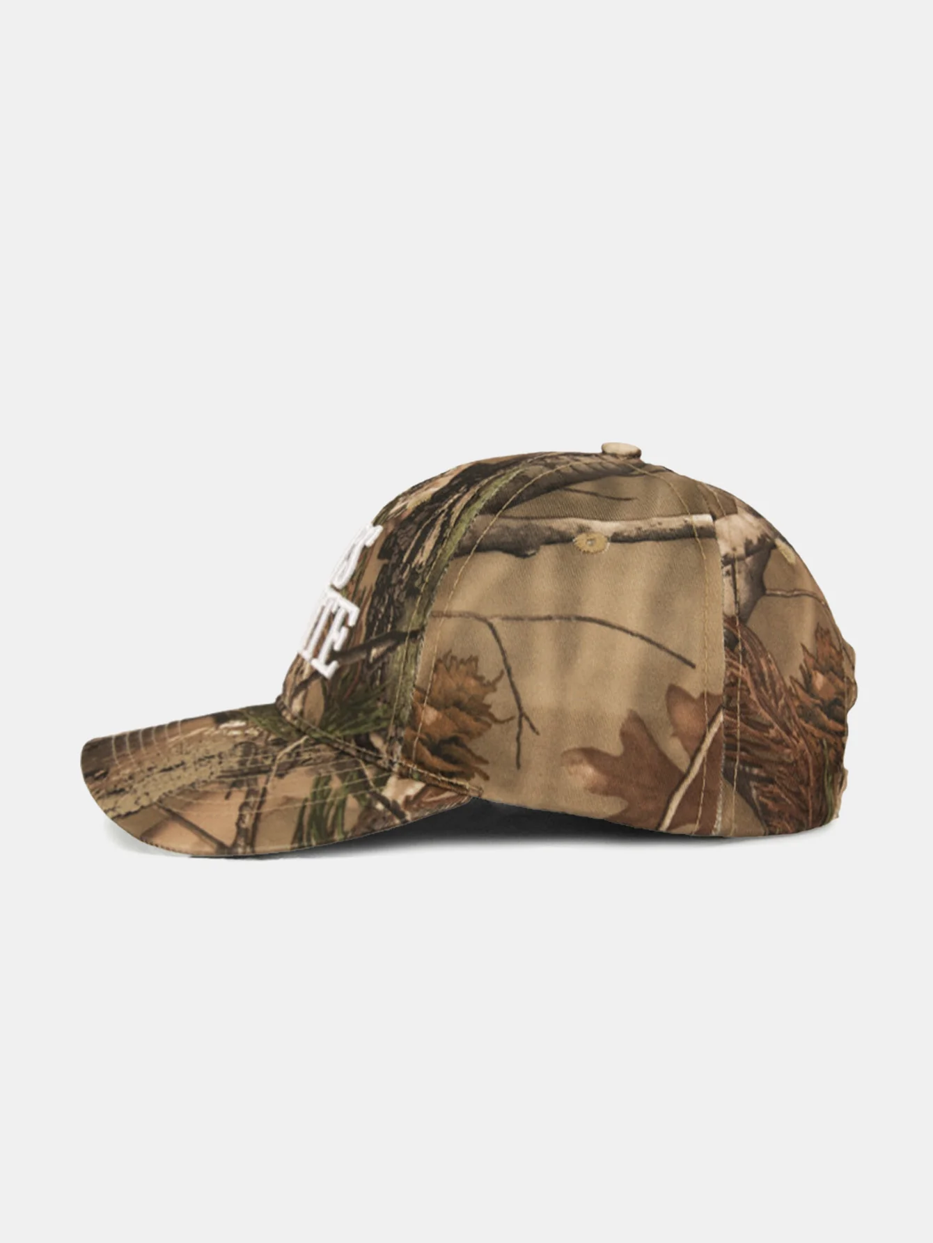 Retro Slogan Stickerei Camouflage Baseballmütze - Image 4