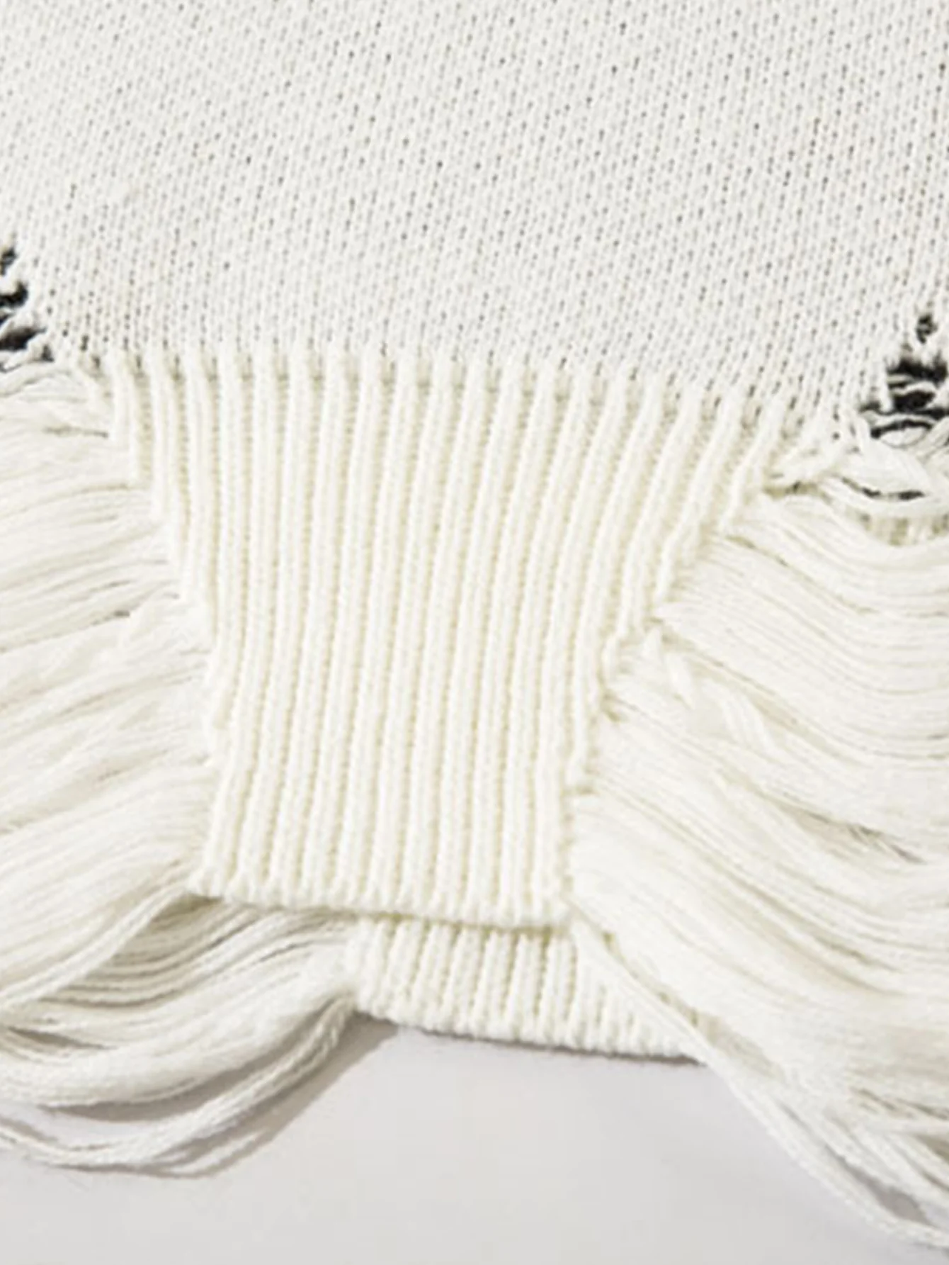 Retro Wirbel Bedruckter Verwaschener Strickpullover - Image 12