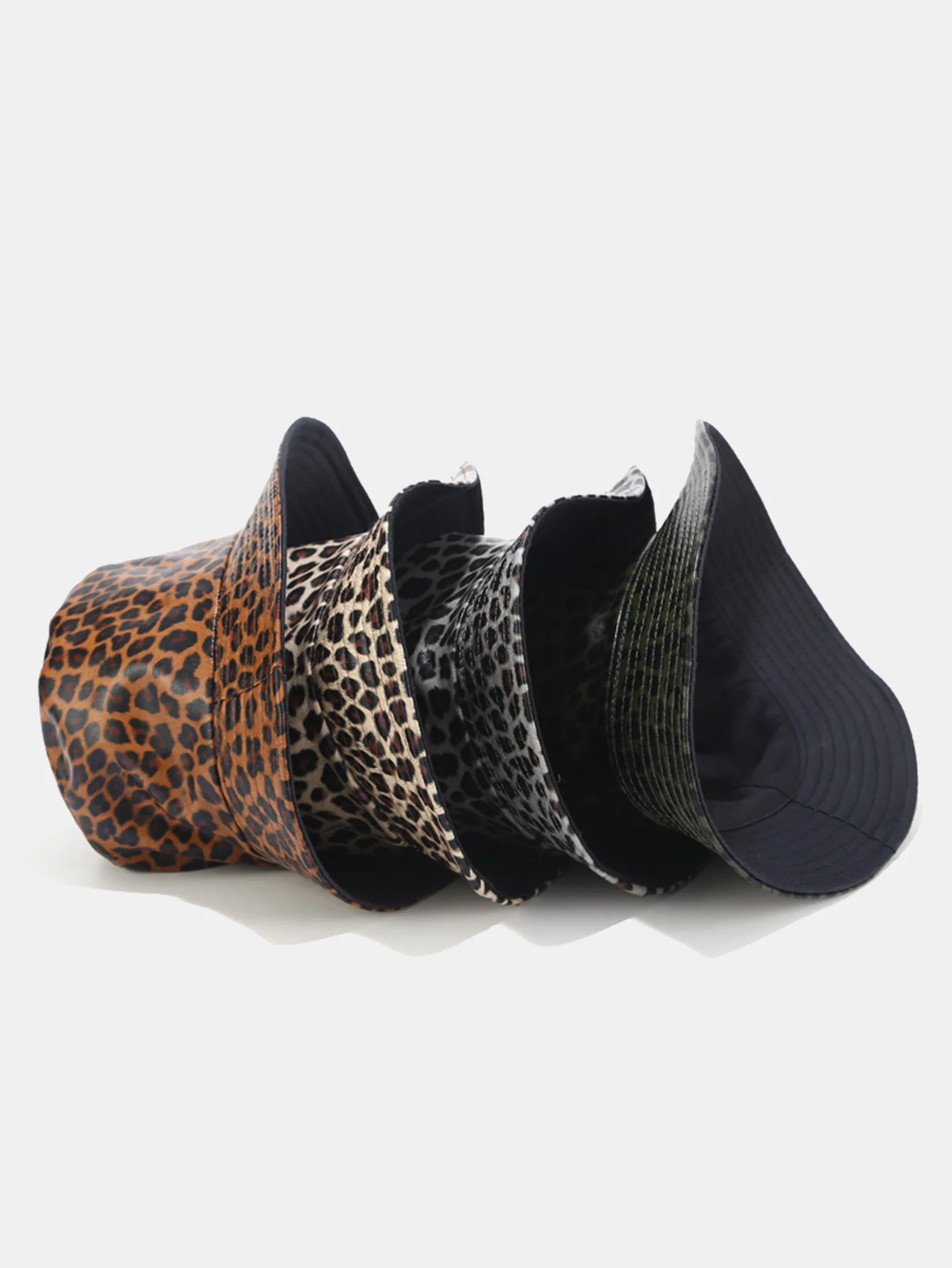 Reversible Leopard Print Bucket Hat For Men Women Double Sided Foldable Sun Hat Trendy Streetwear Fisherman Hat For Summer Outdoor - Image 10