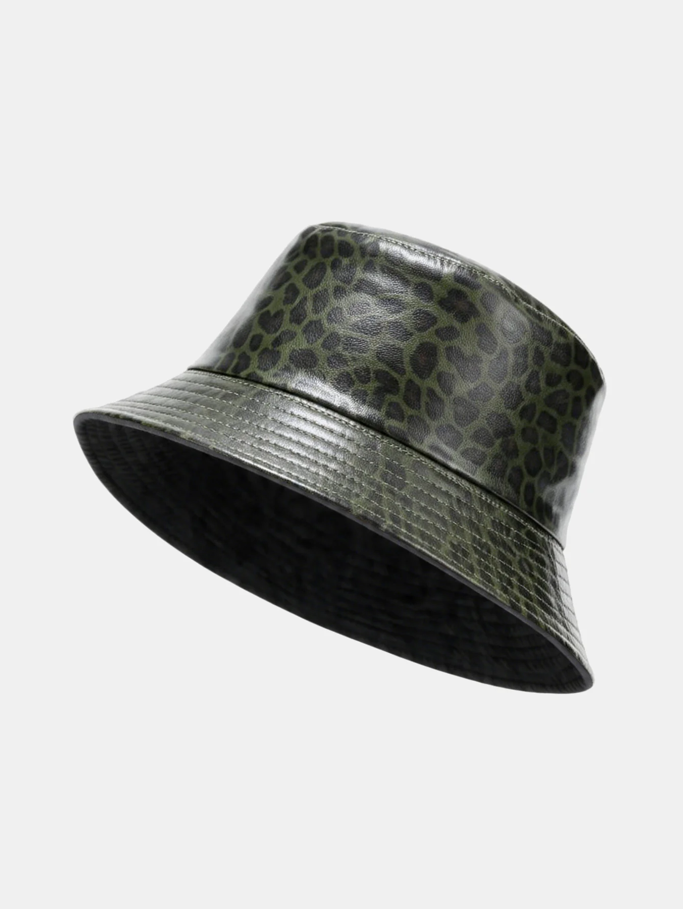 Reversible Leopard Print Bucket Hat For Men Women Double Sided Foldable Sun Hat Trendy Streetwear Fisherman Hat For Summer Outdoor - Image 3