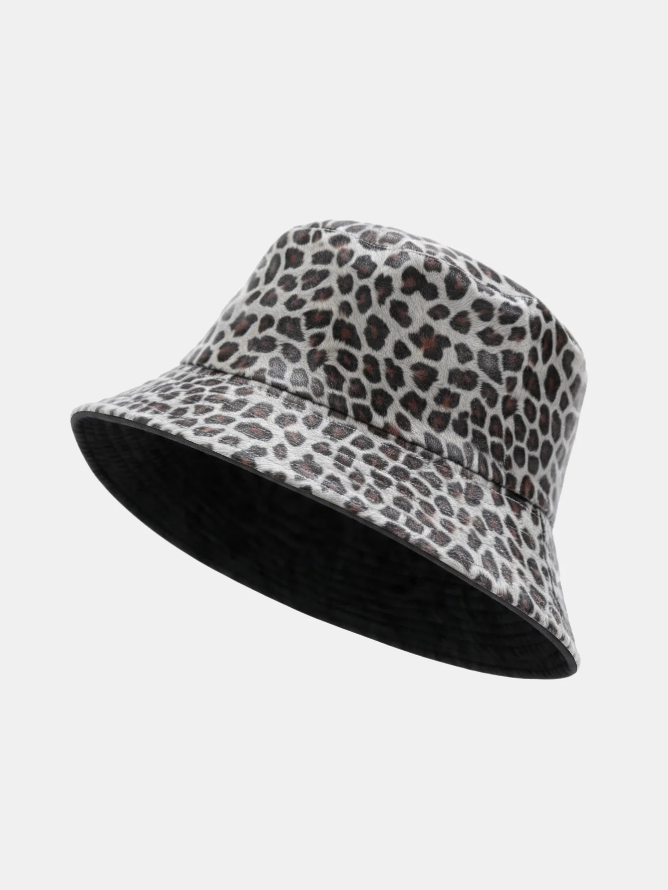 Reversible Leopard Print Bucket Hat For Men Women Double Sided Foldable Sun Hat Trendy Streetwear Fisherman Hat For Summer Outdoor - Image 4