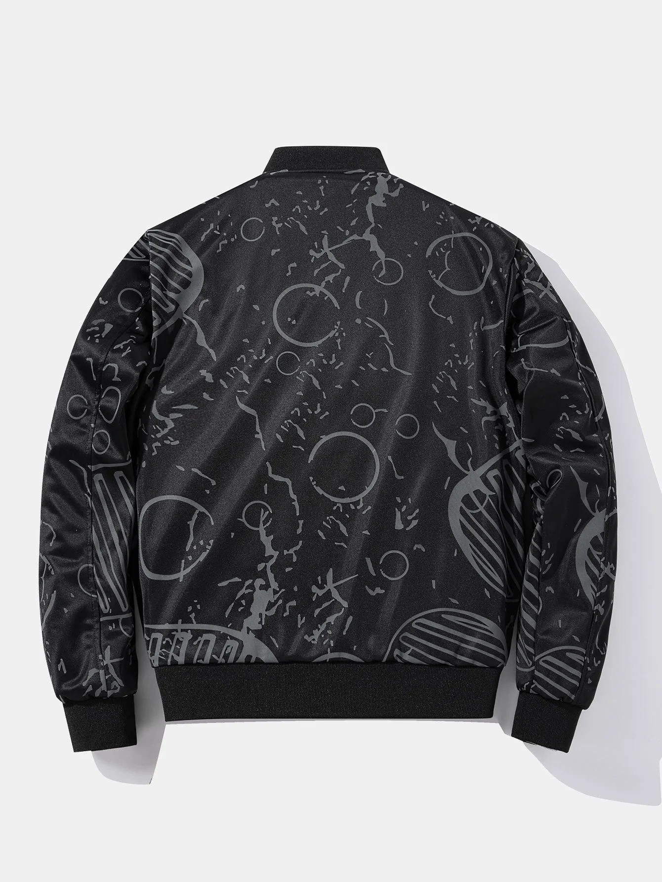 Umkehrbare NASA bestickte Patch Bomberjacke - Image 3