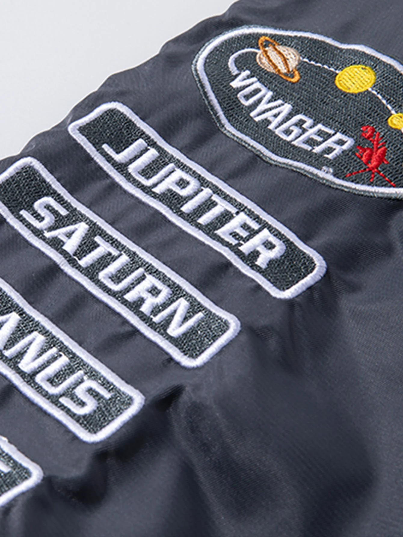 Umkehrbare NASA bestickte Patch Bomberjacke - Image 9