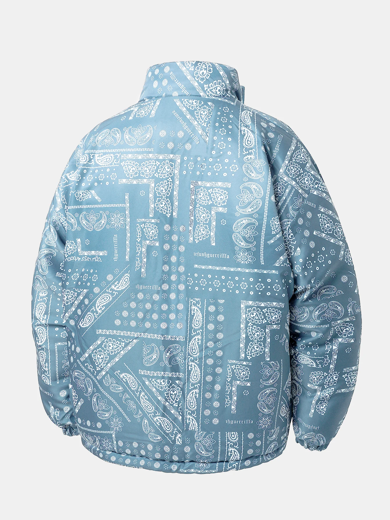 Reversible Paisley Puffer Coat - Image 15