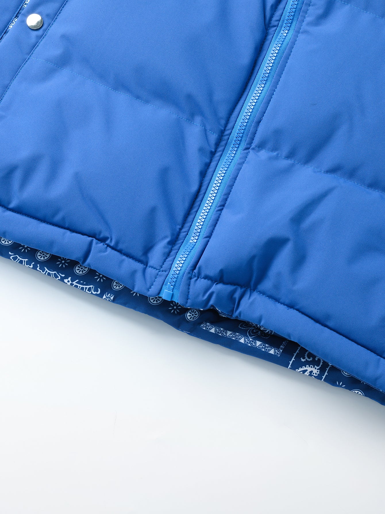 Reversible Paisley Puffer Coat - Image 21