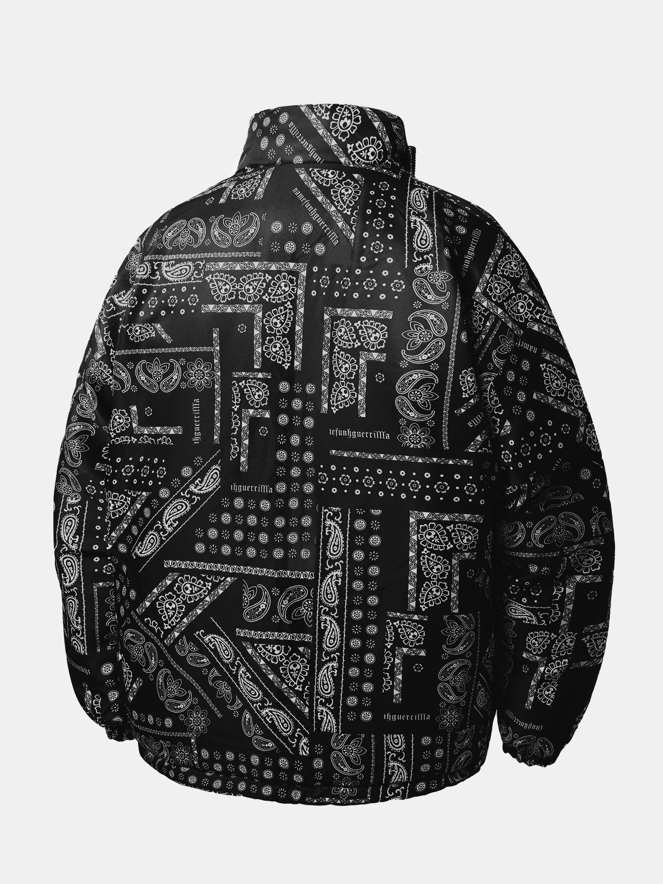 Reversible Paisley Puffer Coat - Image 3