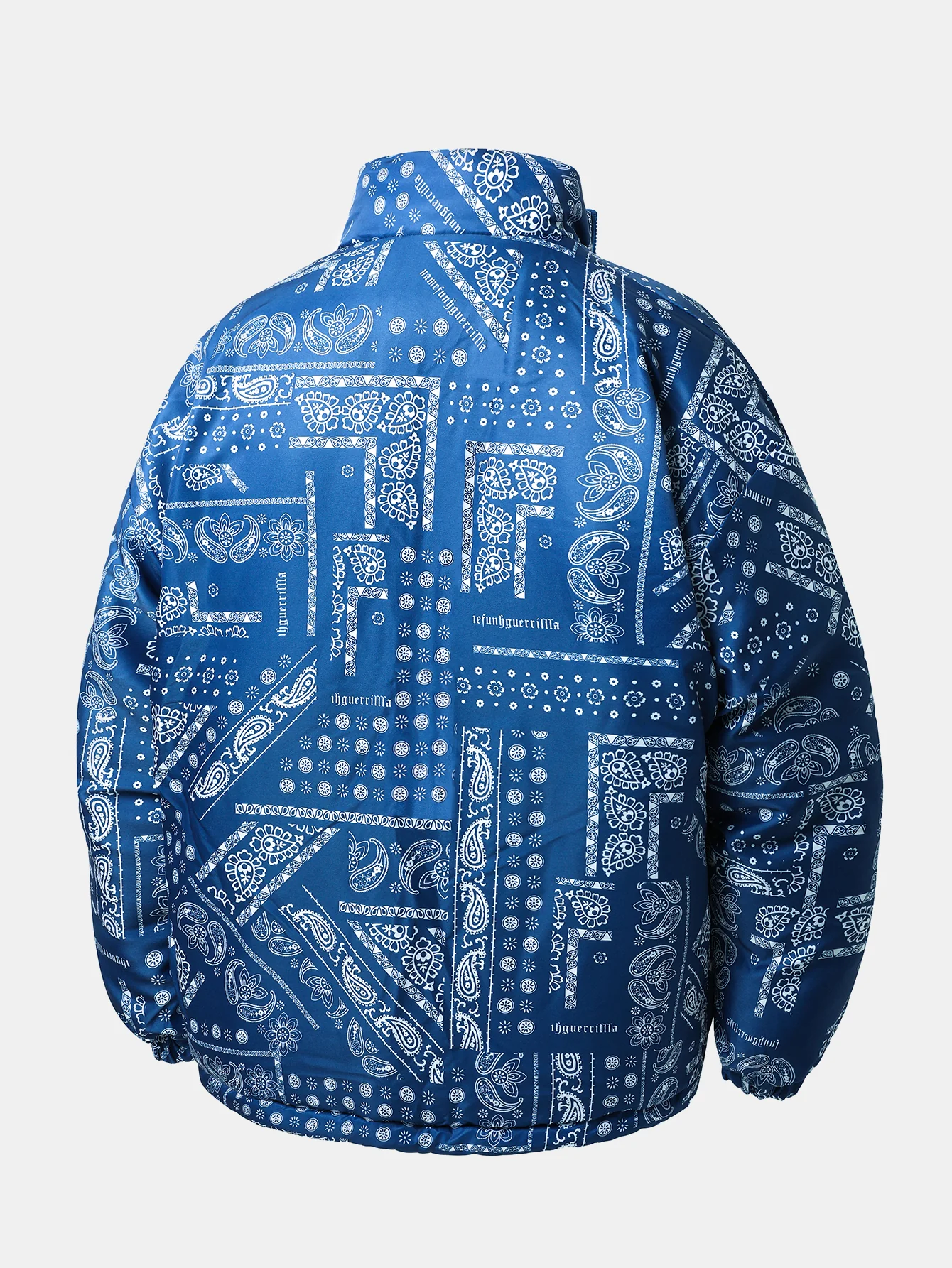 Reversible Paisley Puffer Coat - Image 7
