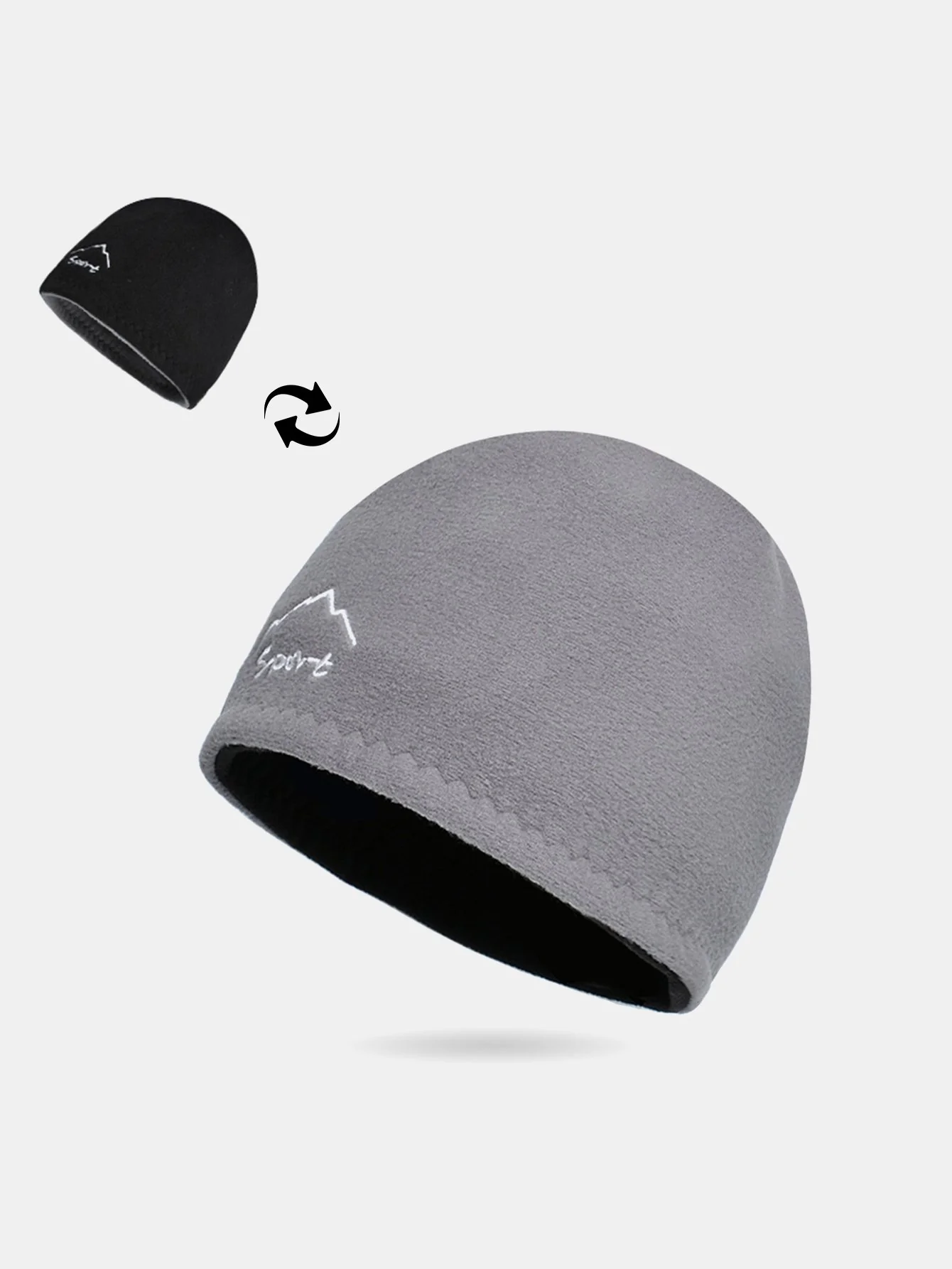 Wendbare Ski-Warmstrickmütze - Image 3