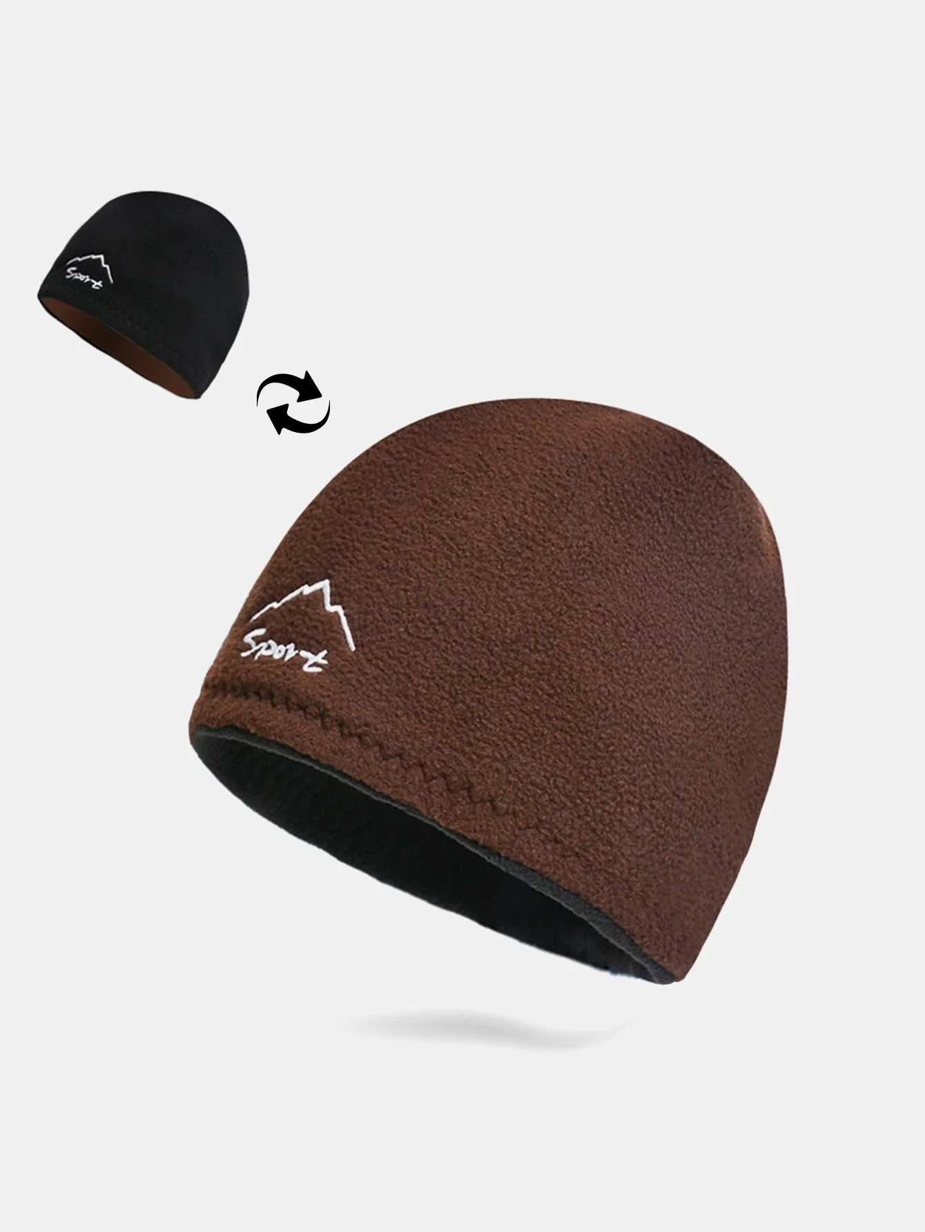 Wendbare Ski-Warmstrickmütze - Image 4