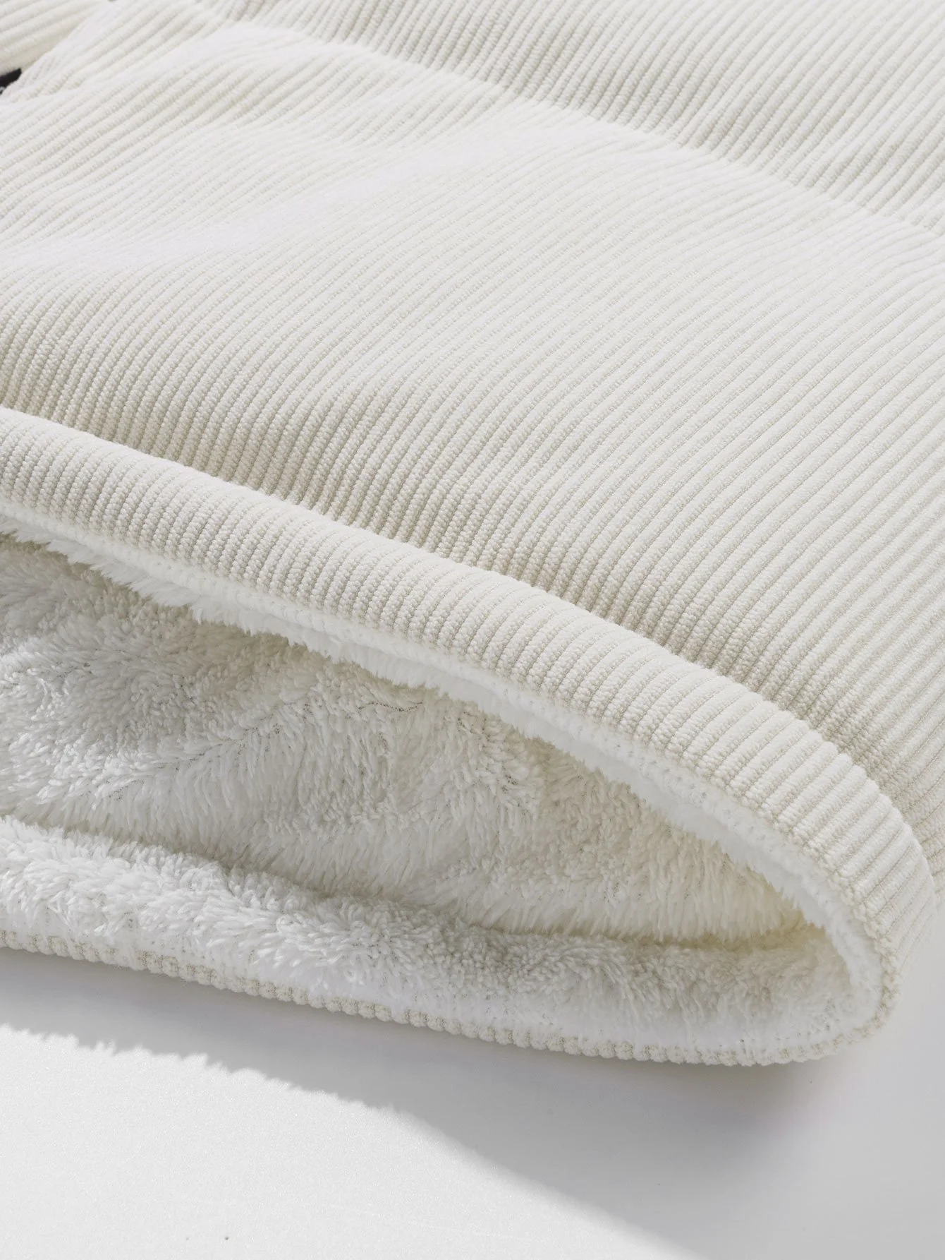 Wendbarer Teddy-Fleece-Corduroy-Mantel - Image 18