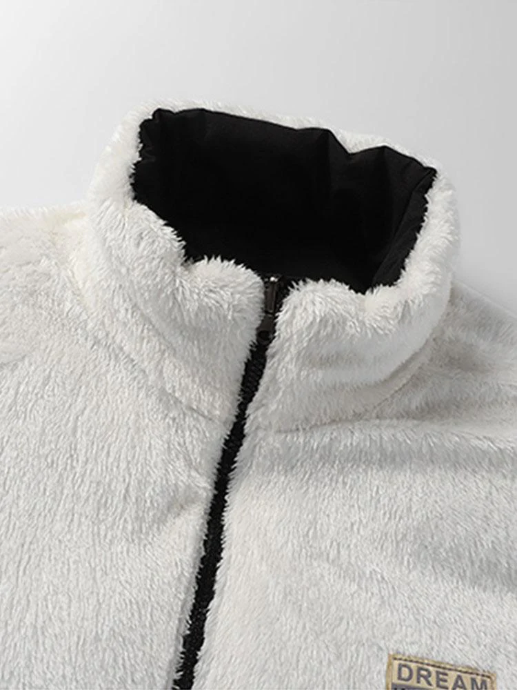 Wendbarer Teddy-Fleece-Mantel - Image 14