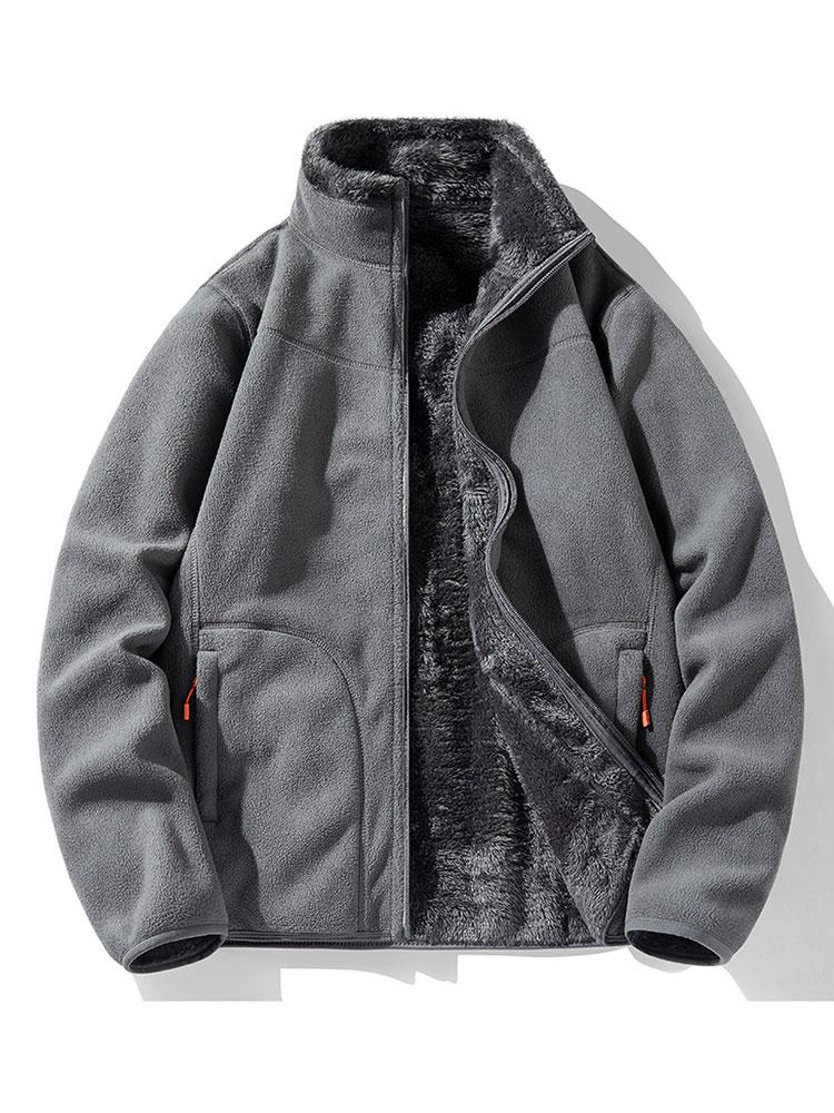Wendbarer Teddy-Fleece-Mantel - Image 3