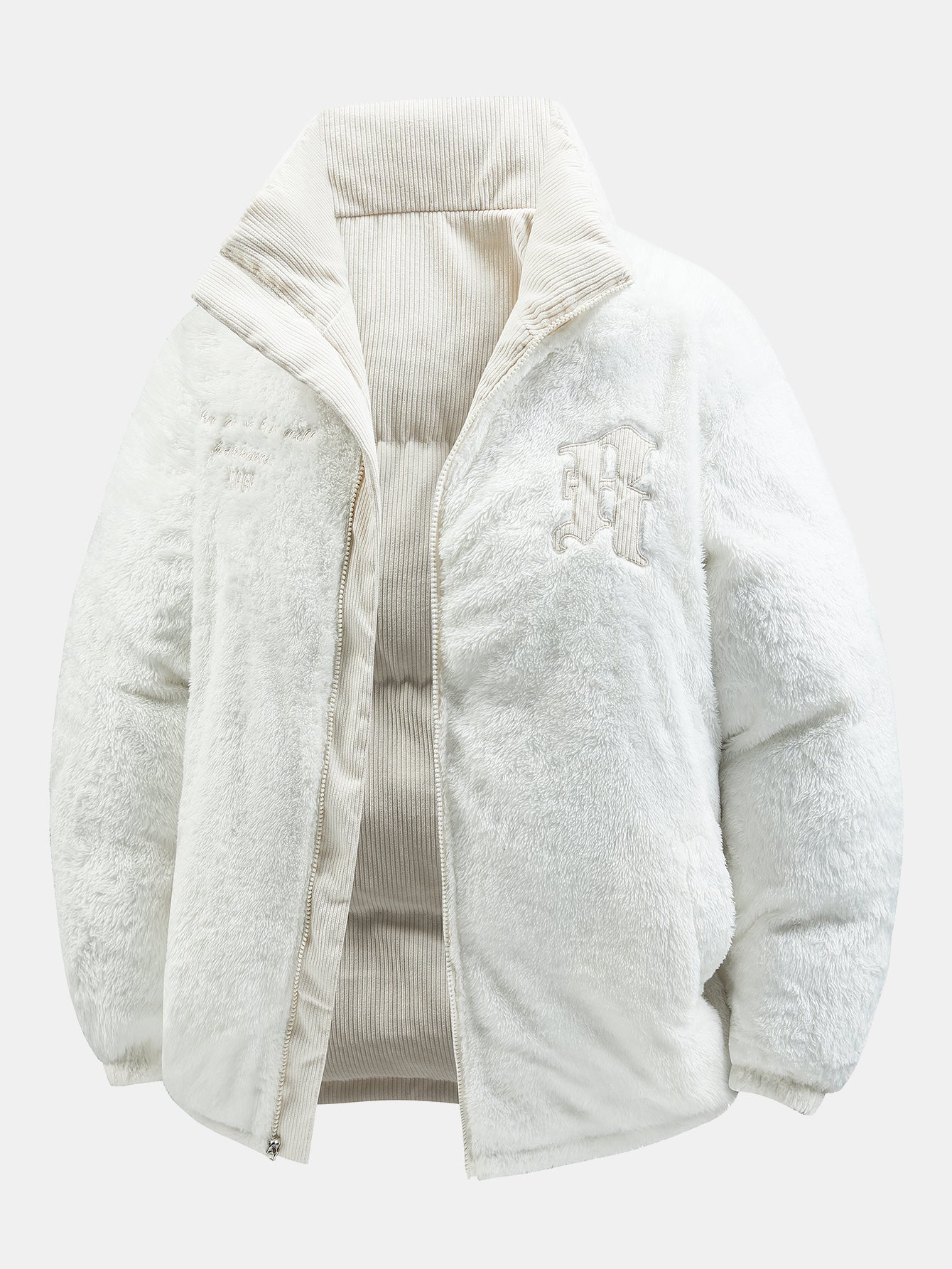 Wende-Teddy-Fleece-Cord-Mantel - Image 3