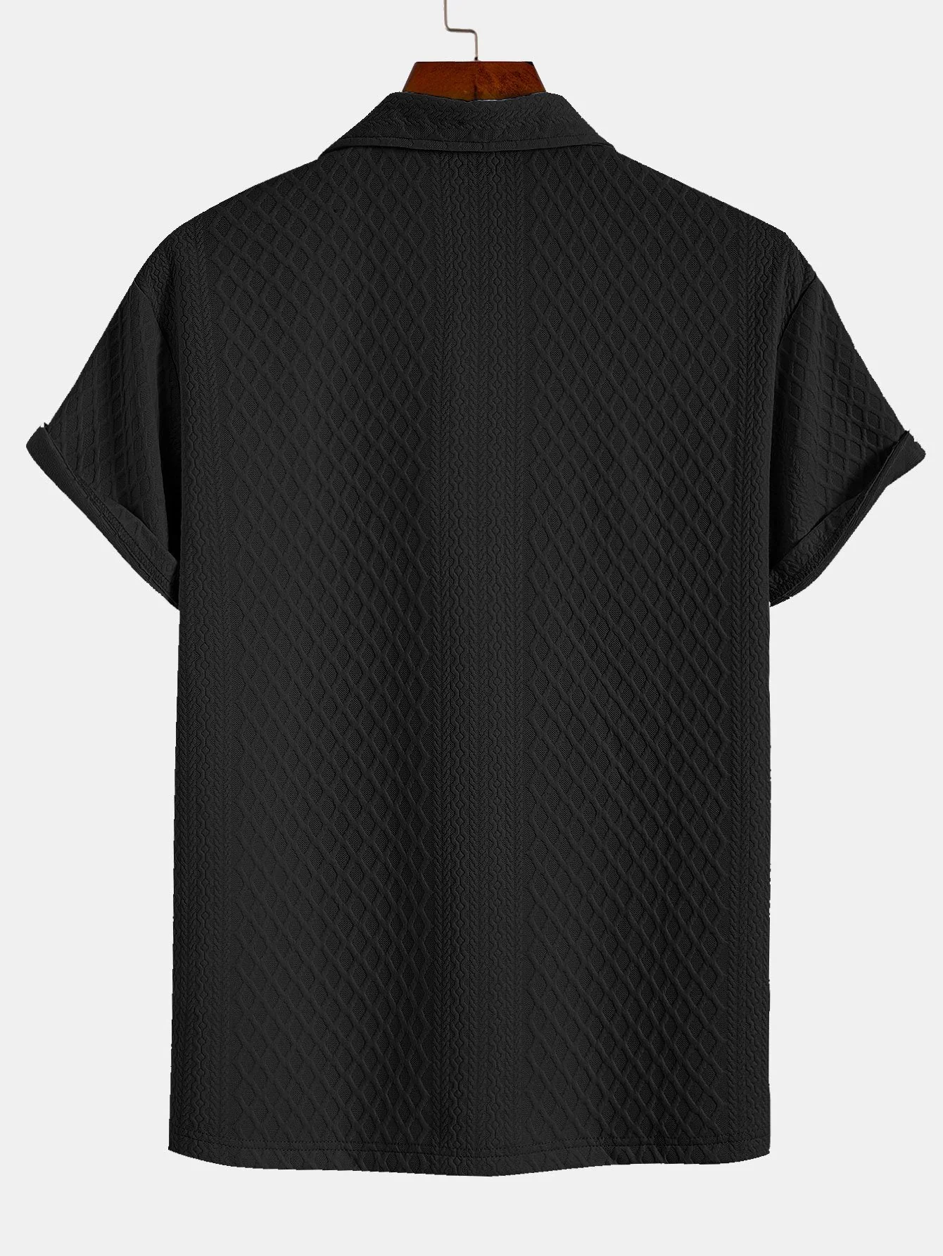 Rhombus Geometric Jacquard Polo - Image 4