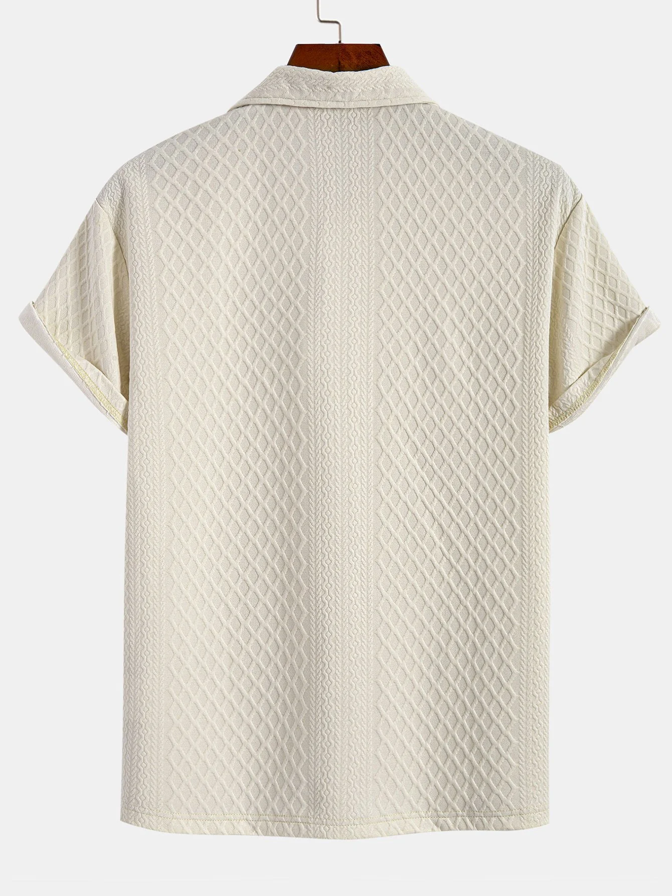 Rhombus Geometric Jacquard Polo - Image 5