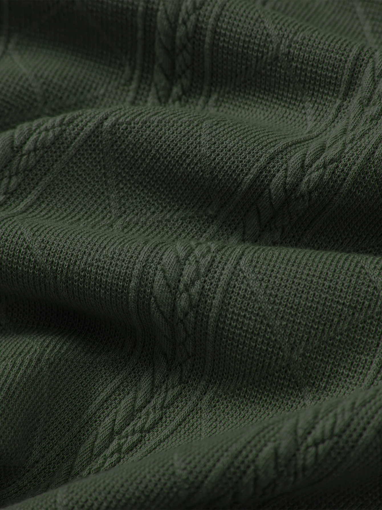 Rautenförmige geometrische Struktur Strick Poloshirts Shirt - Image 11