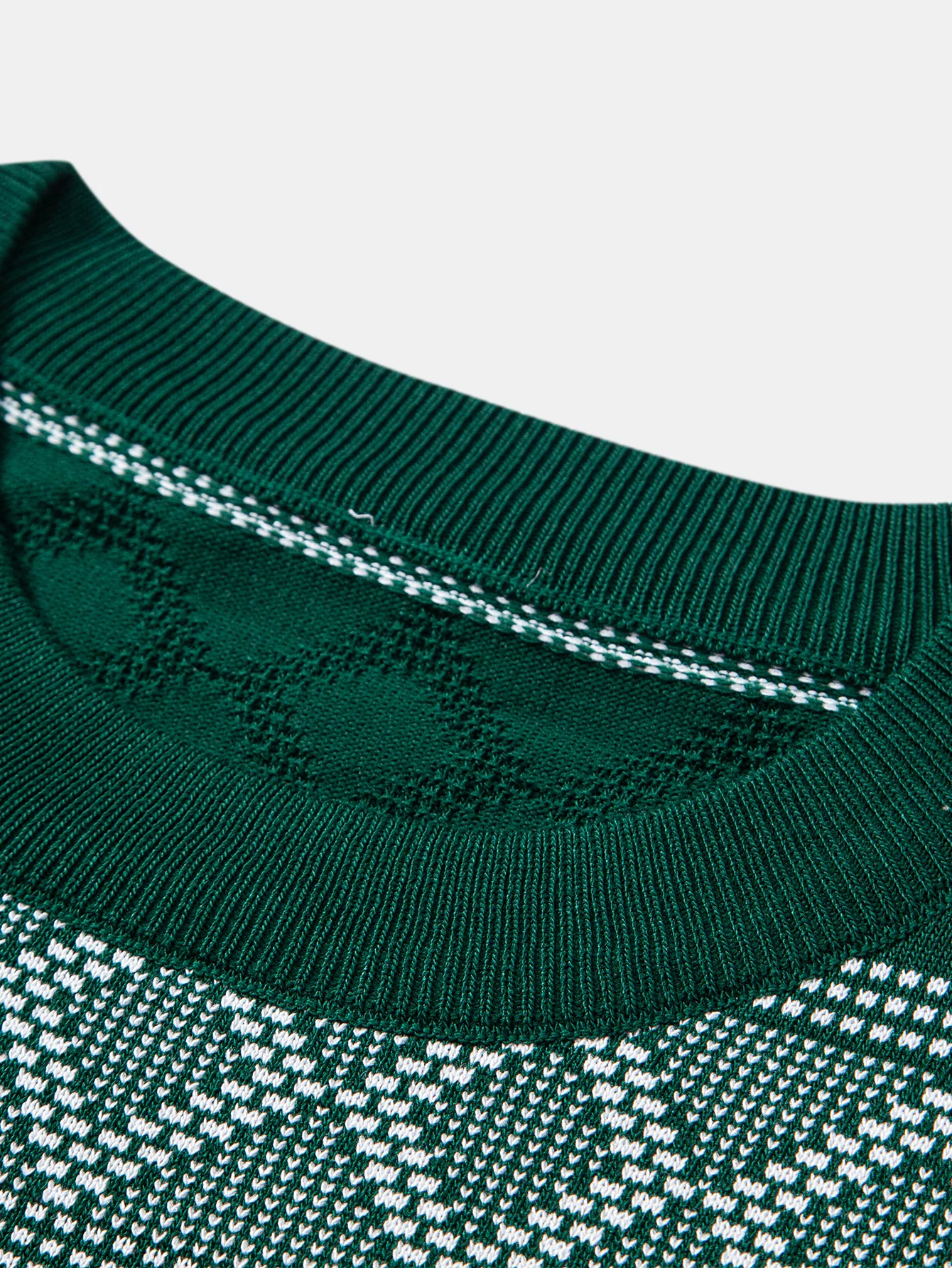 Rhombus Geometrie Strickpullover T-Shirt - Image 9