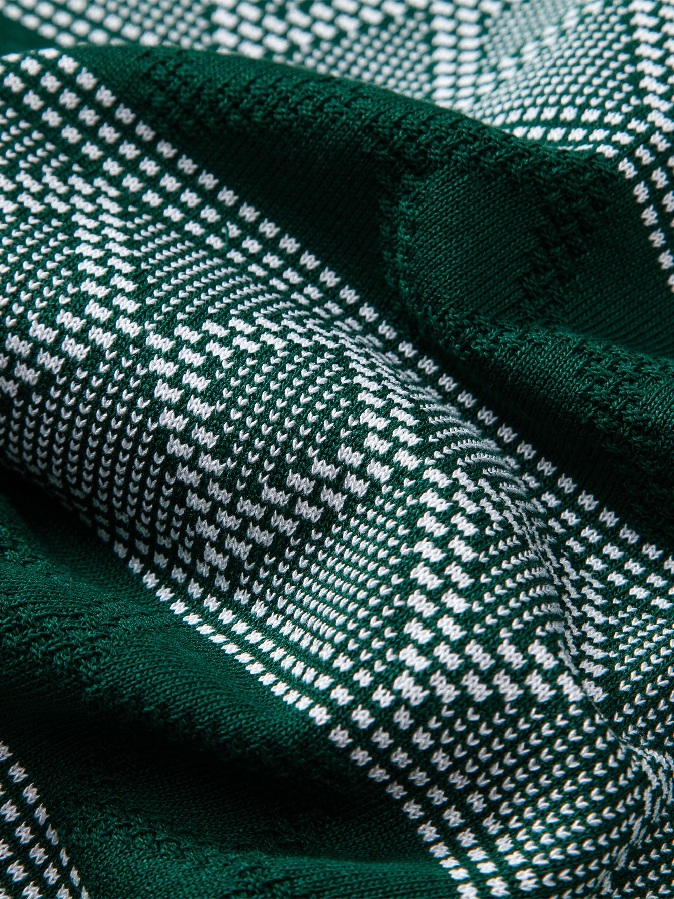 Rhombus Geometrie Strickpullover T-Shirt - Image 13