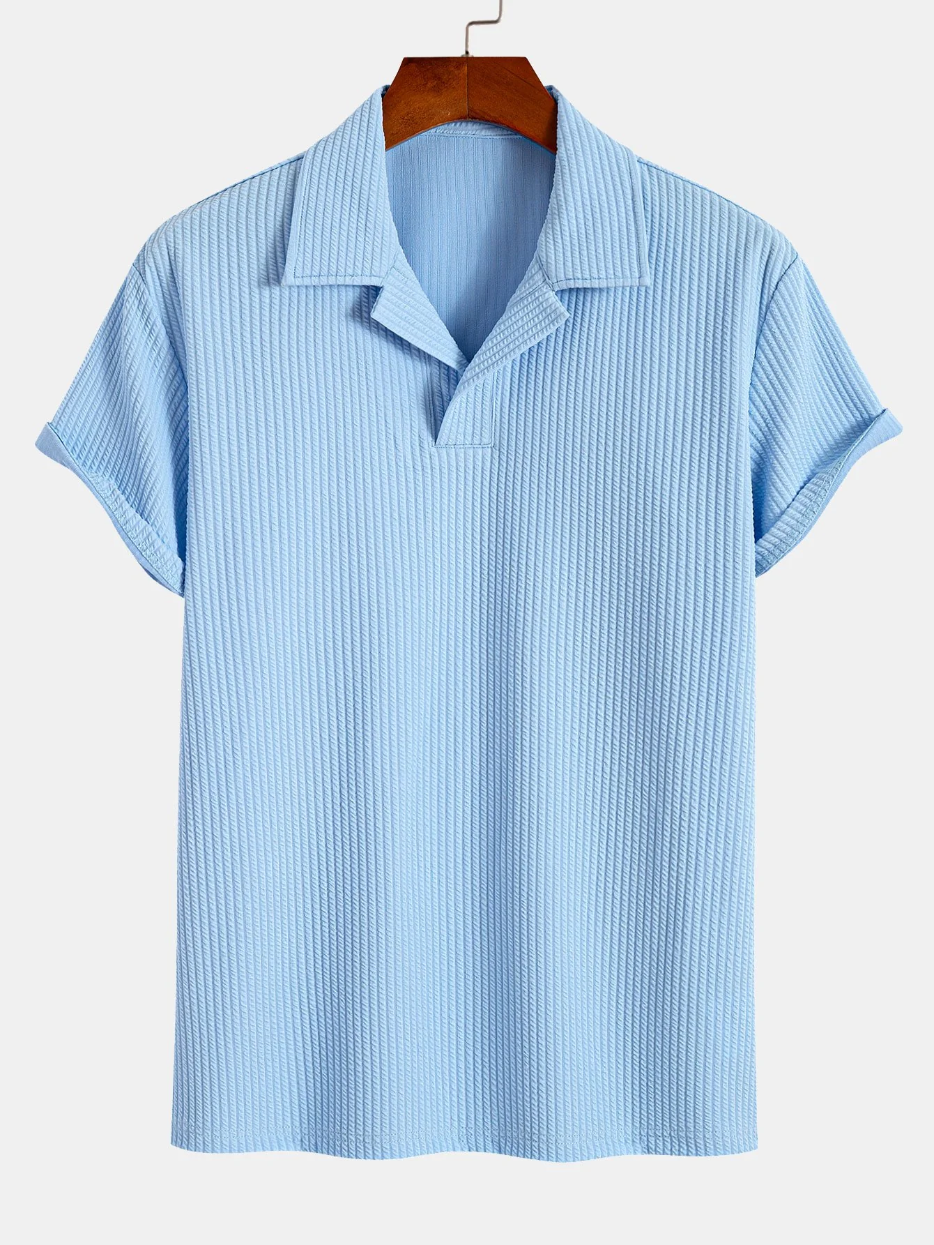 Rippierter Kubanischer Kragen Polo