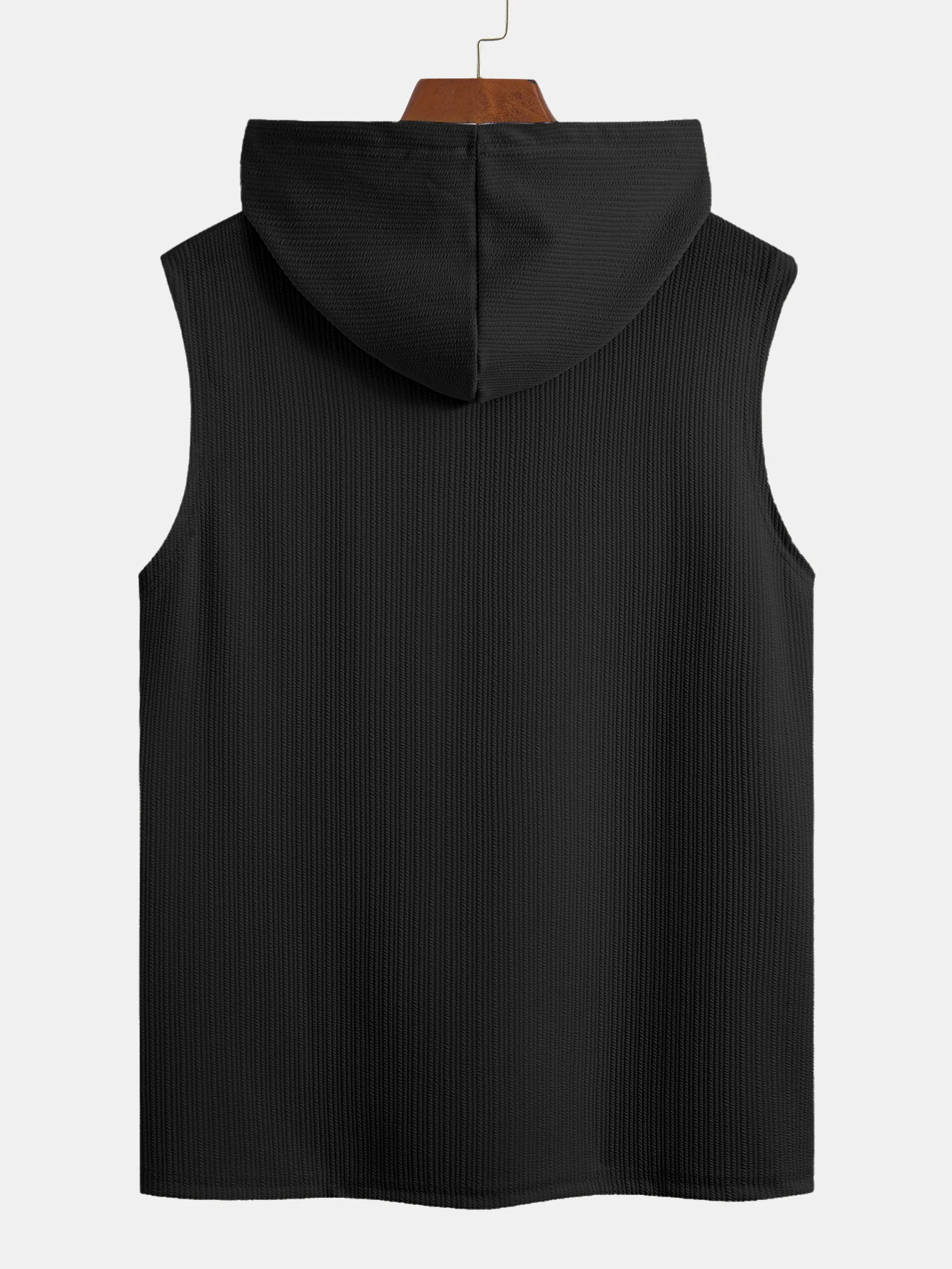 Geripptes Kapuzen-Tanktop - Image 2