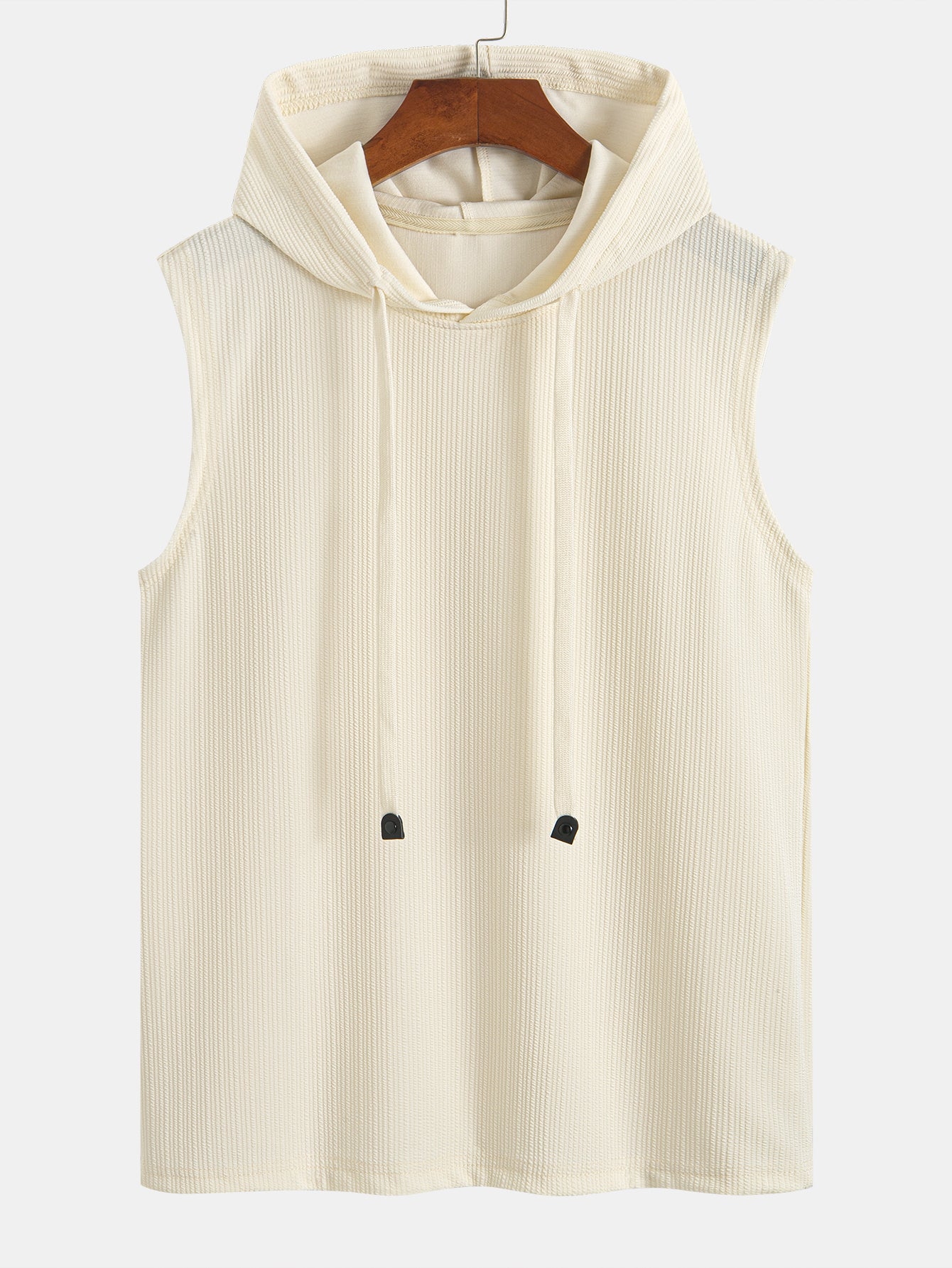 Geripptes Kapuzen-Tanktop - Image 3