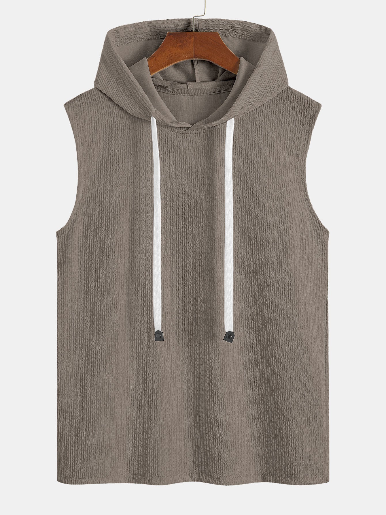Geripptes Kapuzen-Tanktop - Image 5