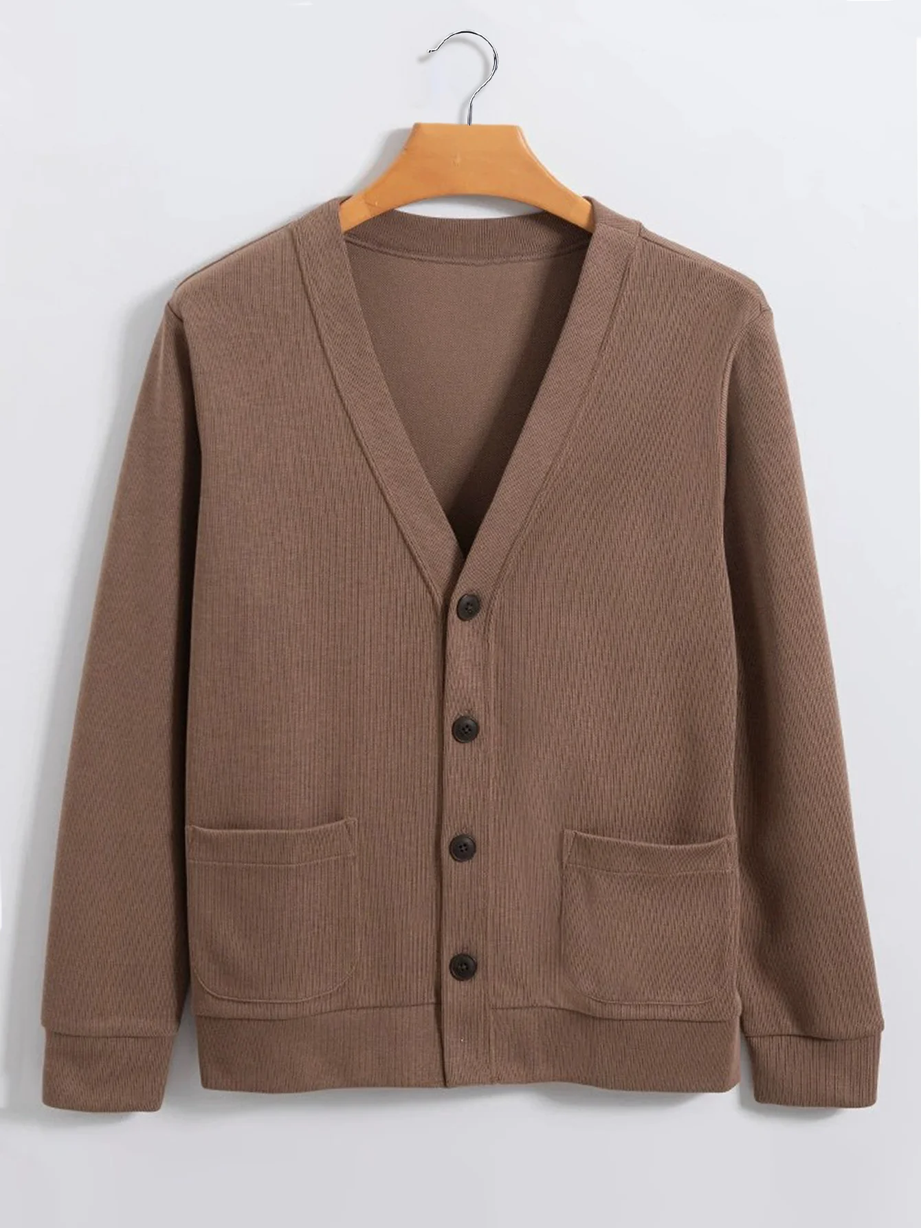 Gerippter Strickcardigan mit Taschen - Image 5