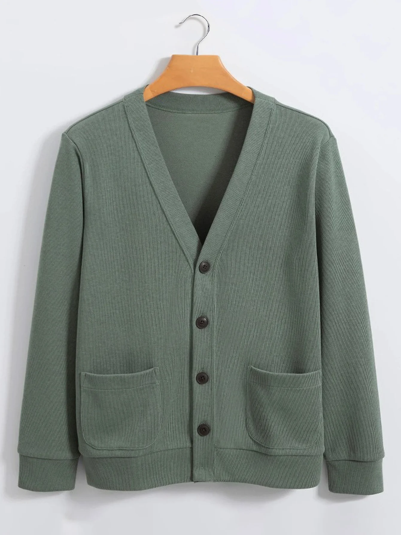 Gerippter Strickcardigan mit Taschen - Image 7