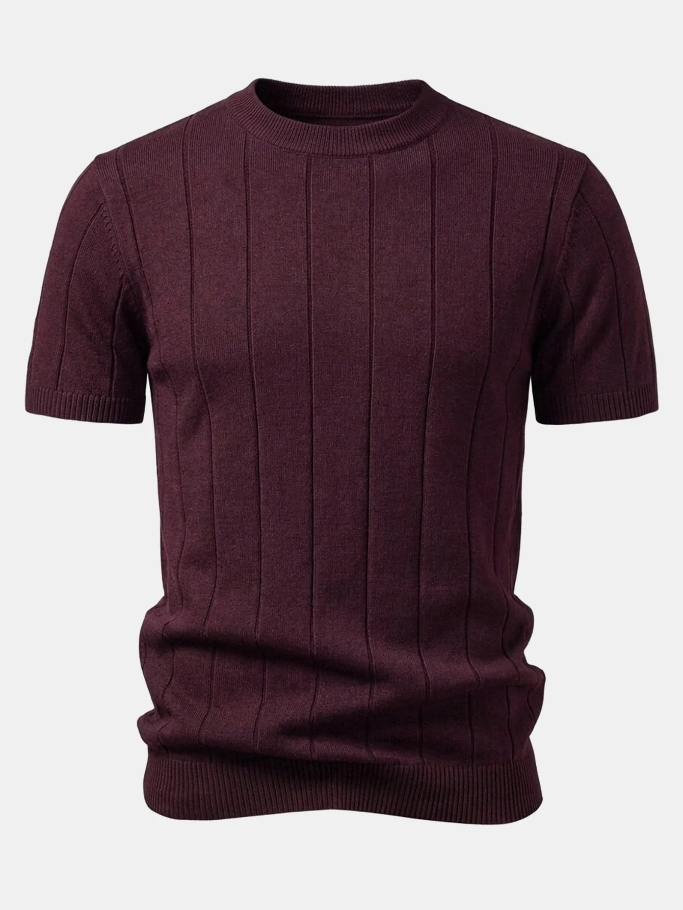 Ribbed Knit T-Shirt - Image 3
