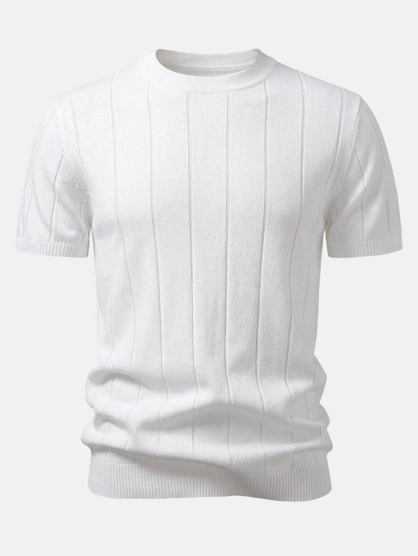 Ribbed Knit T-Shirt - Image 4