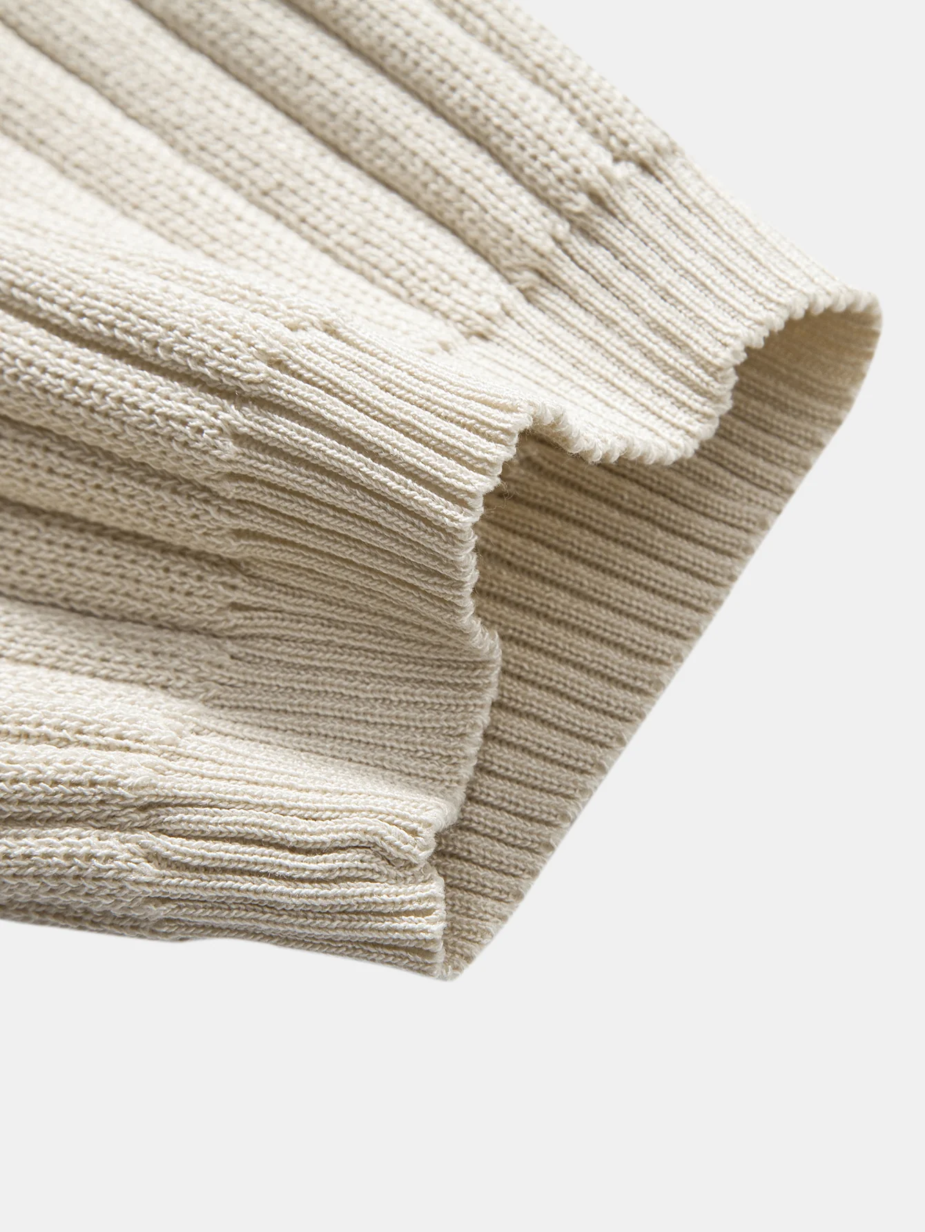 Ribbed Quarter Zip Knit Polo - Image 15
