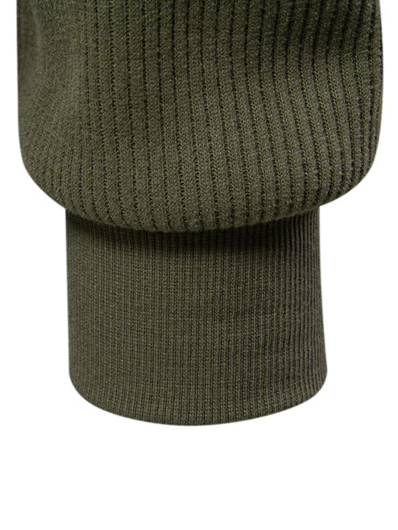 Geripptes Raglanärmel Viertel-Reißverschluss Sweatshirt - Image 11