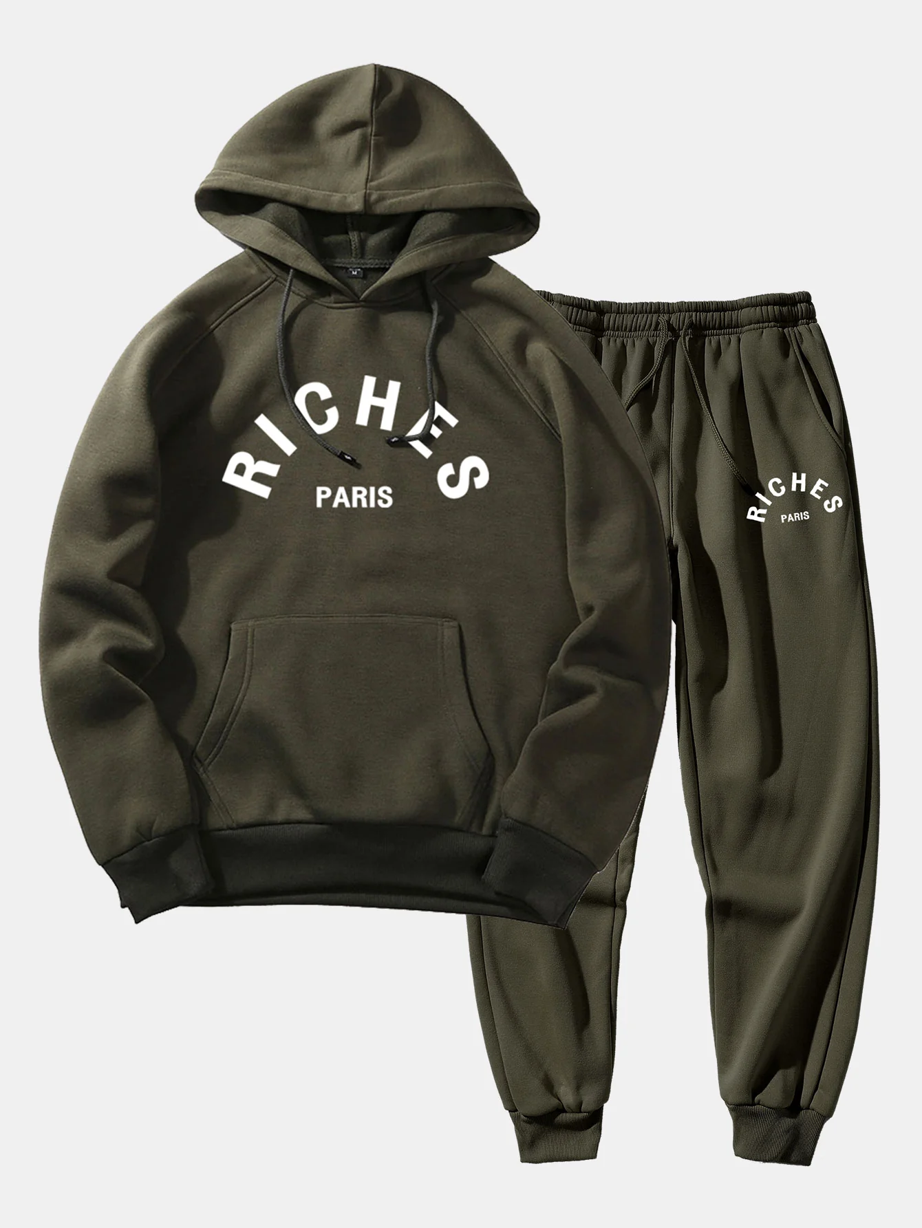 Reiche Paris Druck Hoodie & Jogginghose - Image 2