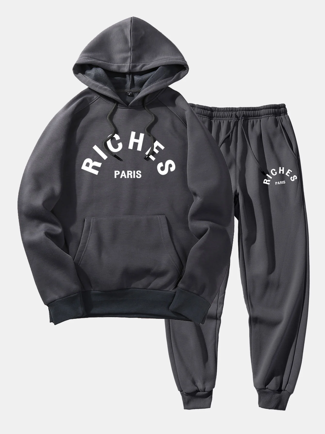 Reiche Paris Druck Hoodie & Jogginghose - Image 3