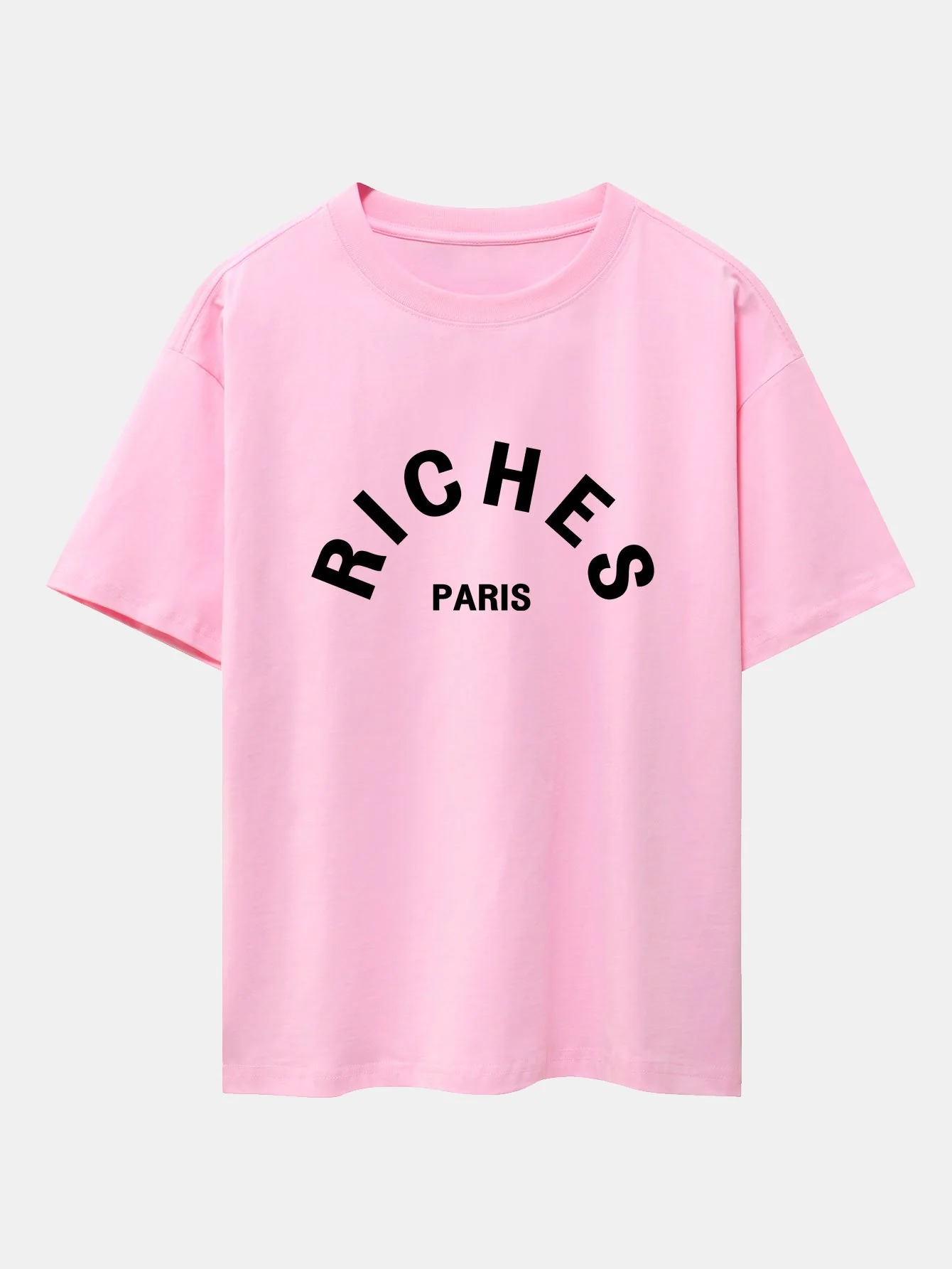 Riches Paris Print Oversize T-Shirt - Image 10