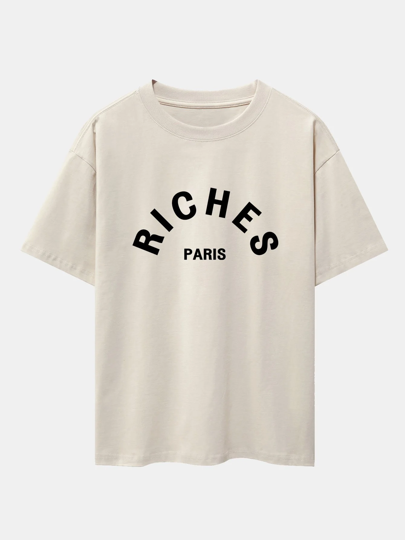 Riches Paris Print Oversize T-Shirt - Image 11